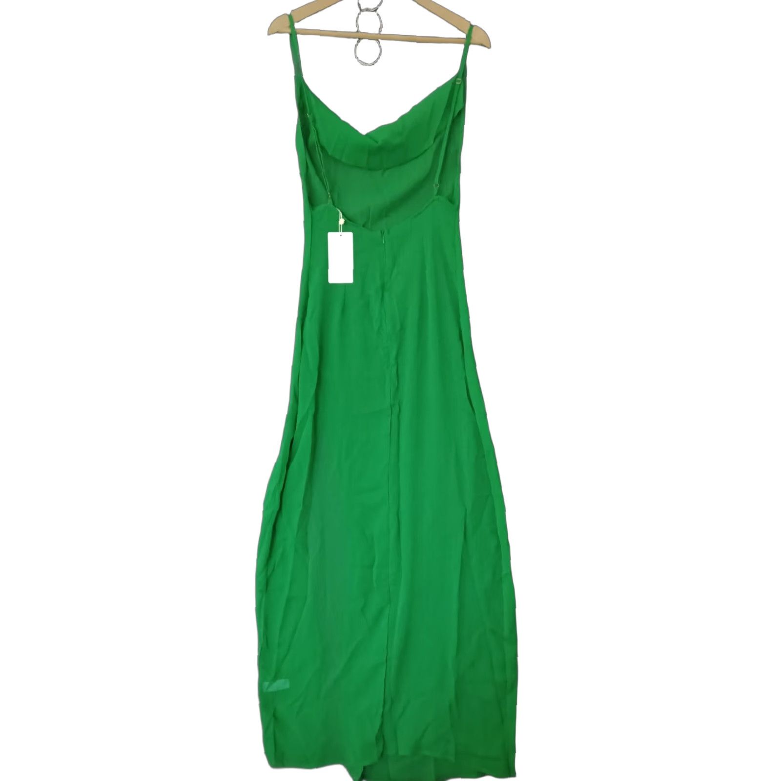 Vintage Toluca Swim Green Maxi Cover Up XS Cowl Neck Sheer Dress Women Beach Casual Size XS / US 0-2 / IT 36-38 - 1 Thumbnail