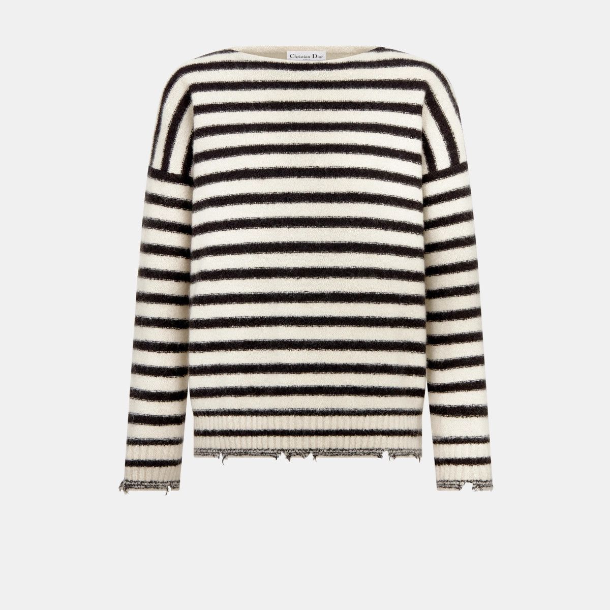 o1bcso1str0225 Mariniere Sweater in Black/White