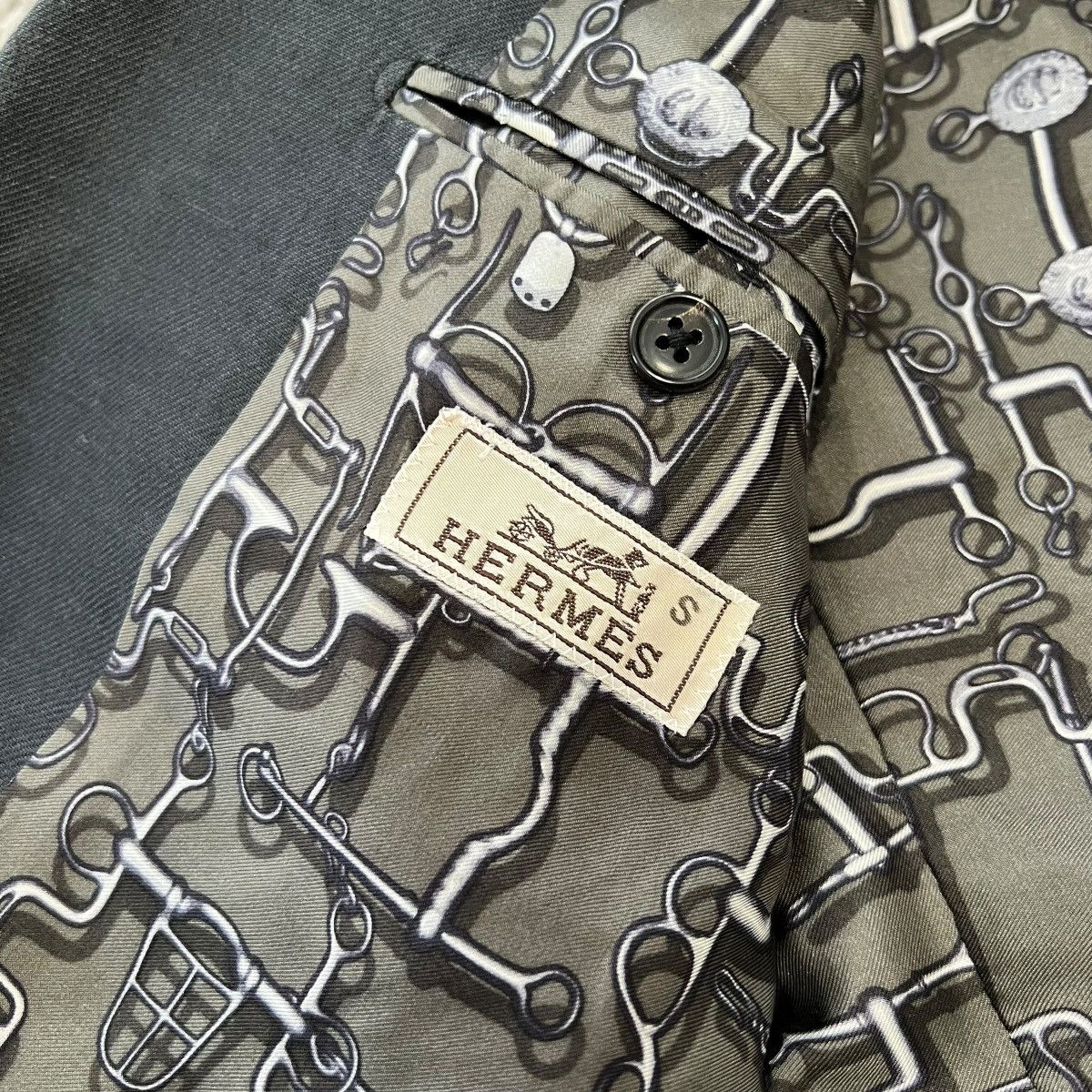 Hermes Hermès Tailored Jacket with Inner Silk Detailing Size 50S - 6 Thumbnail