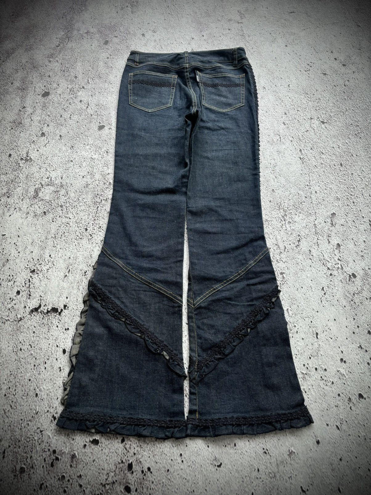 Hysteric Glamour 2000' Flare pink house botton bootcut style jeans Size 27" / US 4 / IT 40 - 2 Thumbnail