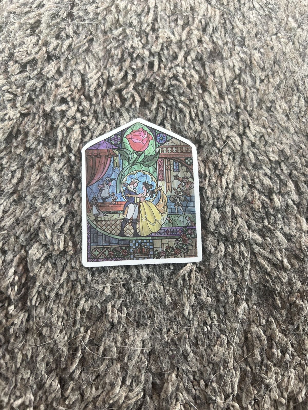 Disney Disney Beauty And The Beast Stained Glass Window Sticker Size ONE SIZE - 1 Thumbnail