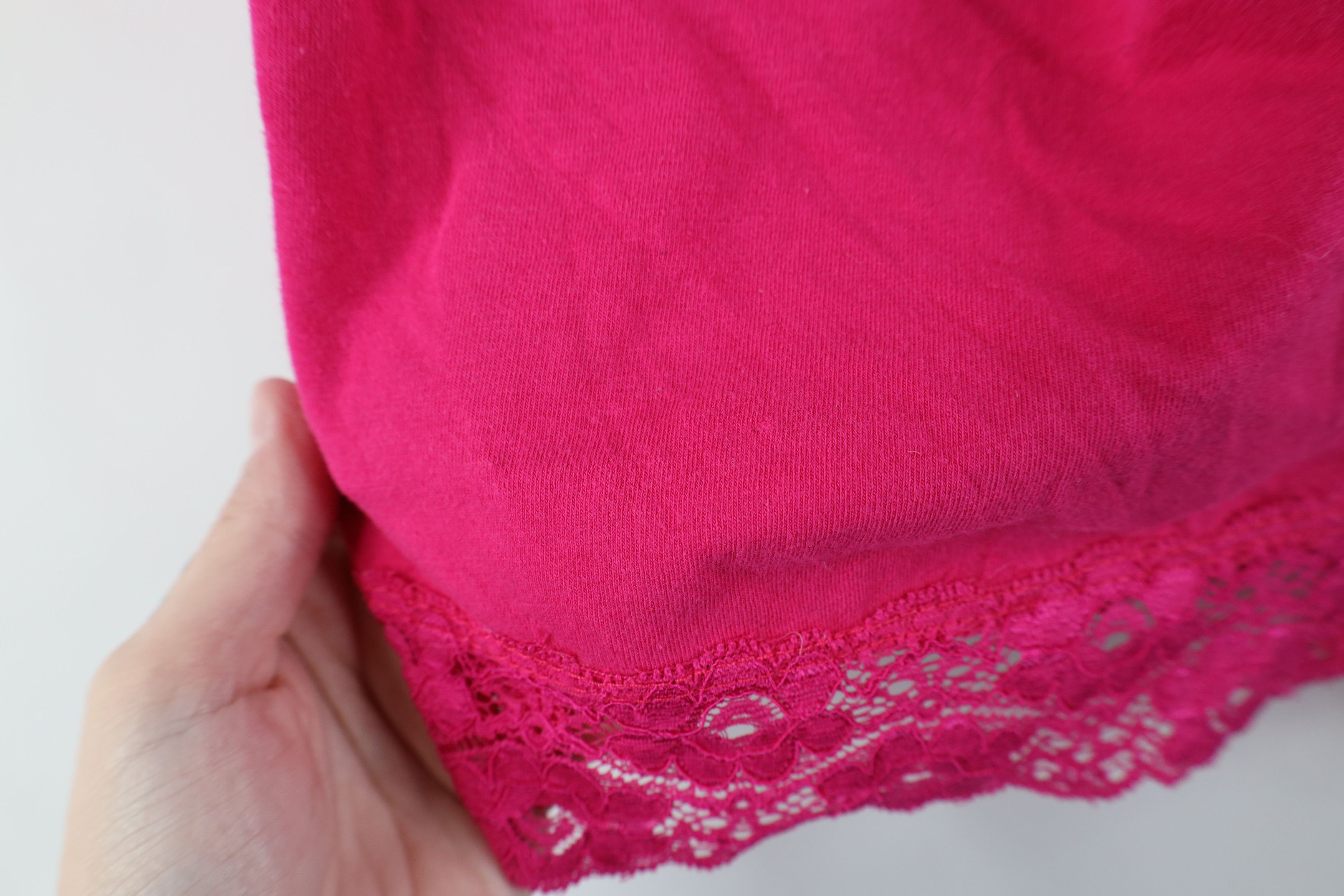 Vintage Vintage 90s Y2K Babydoll Lace Cropped Cardigan Shirt Pink Size XXL / US 16-18 / IT 52-54 - 6 Thumbnail