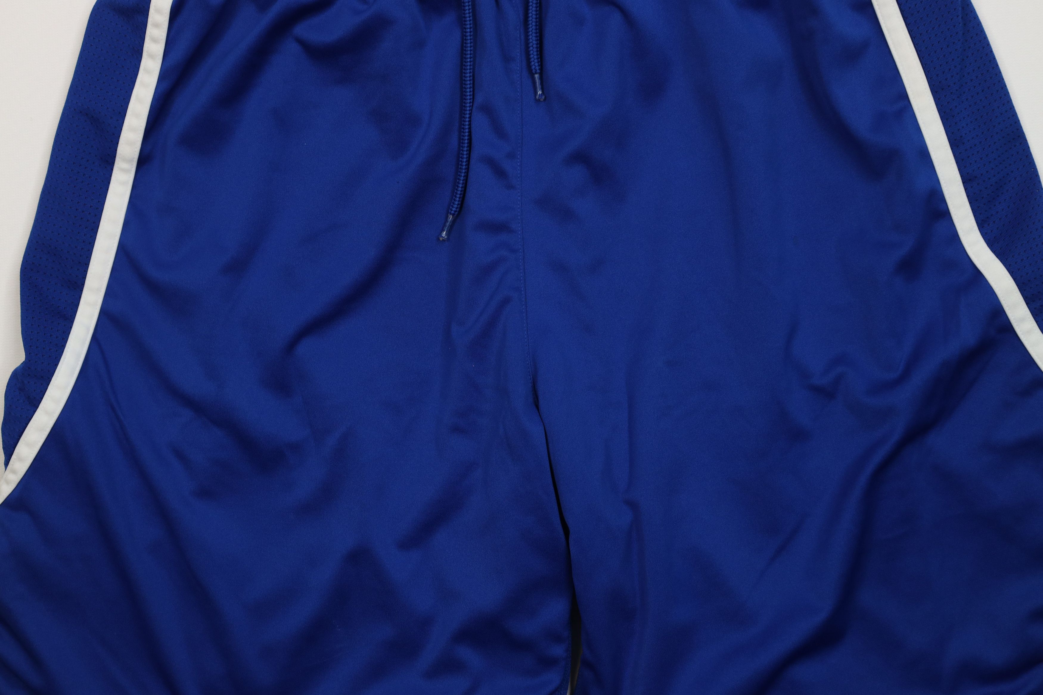 Adidas Adidas Team Issued Kansas University Basketball Shorts Blue Size US 32 / EU 48 - 3 Thumbnail