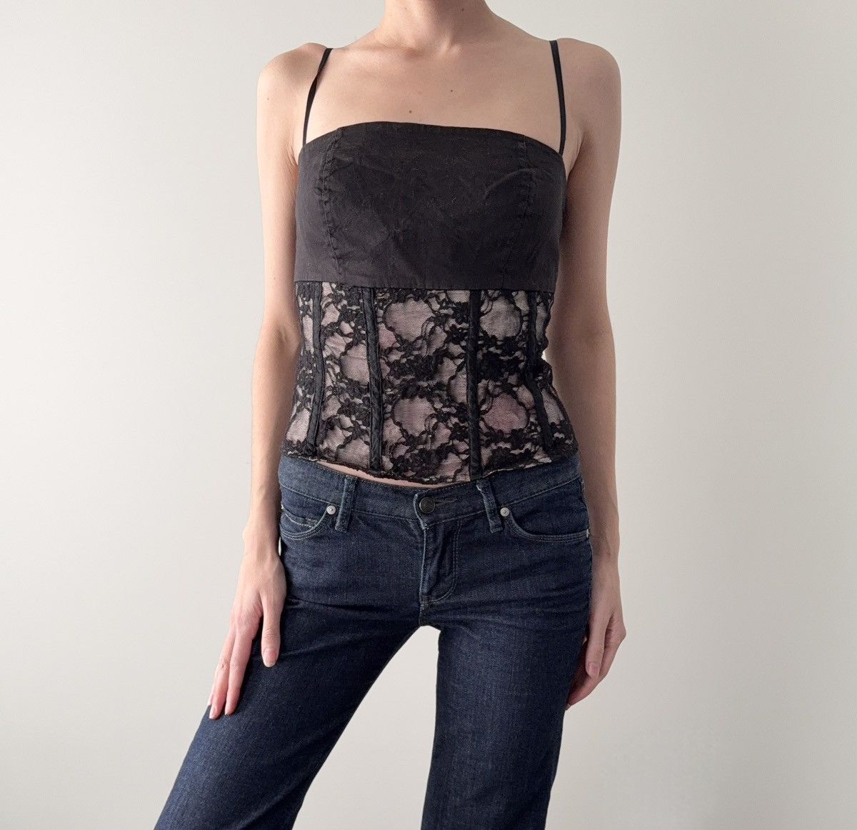 Other Rinascimento black and pink lace corset Size S / US 4 / IT 40 - 3 Thumbnail