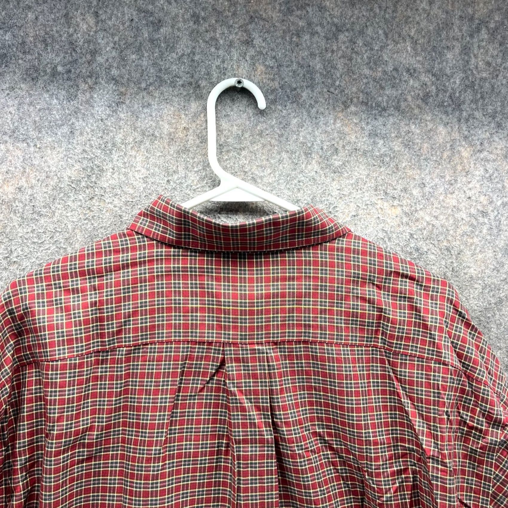 Brooks Brothers VINTAGE Brooks Brothers Shirt Mens XL Red Button Down Plaid 346 Plaid Gingham Vintage Size US XL / EU 56 / 4 - 3 Thumbnail