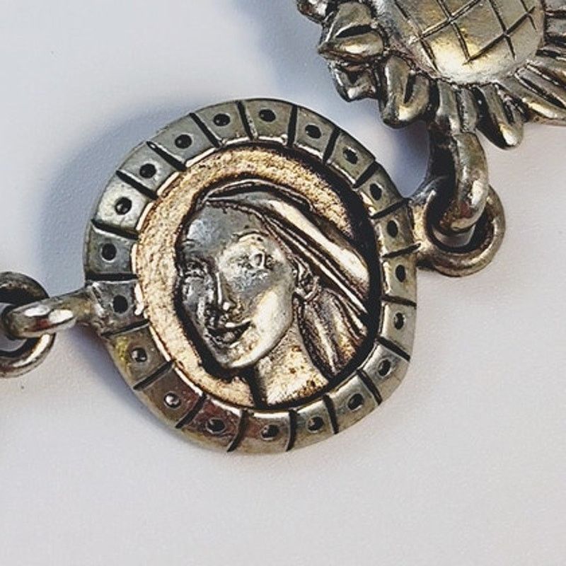 Disney Disney Pocahontas John Smith Silver Pewter Vintage Bracelet Size ONE SIZE - 3 Thumbnail