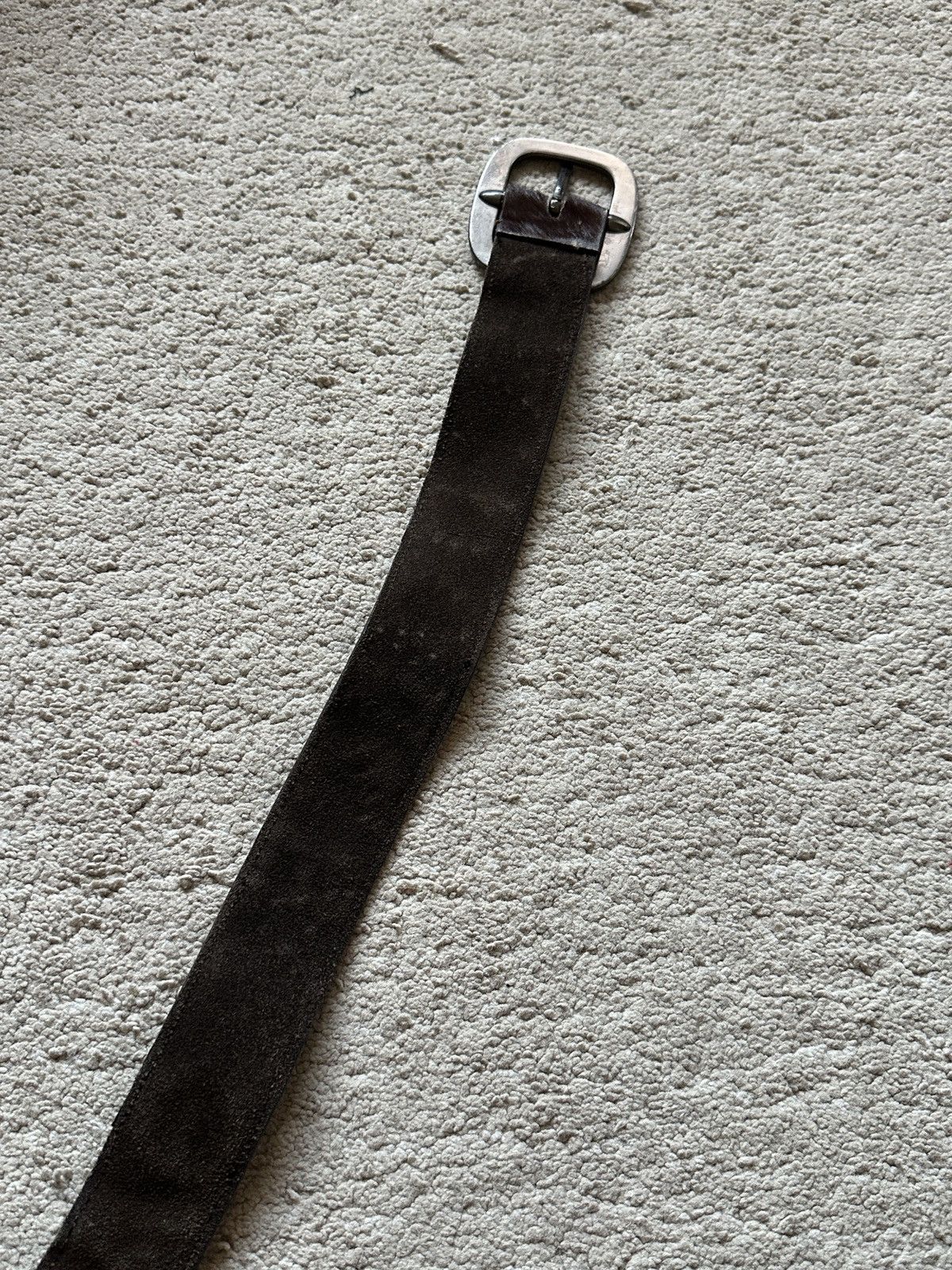 Dolce & Gabbana 2000s Dolce & Gabbana Cow Hide fur Leather Studded Belt Size 30 - 7 Thumbnail