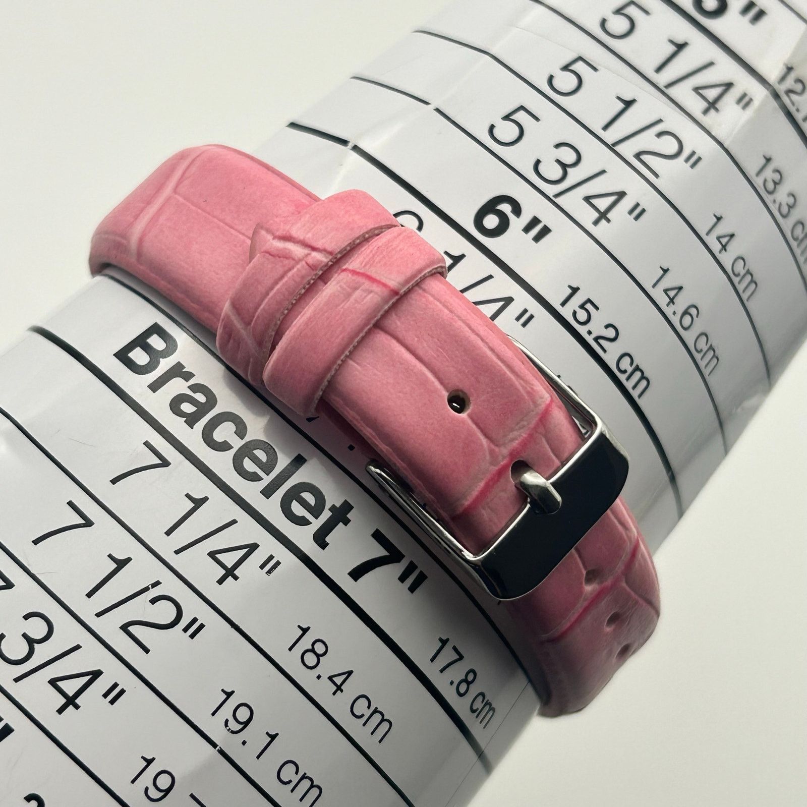 Other Genevex by Croton Womens Silver-Tone Pink Band Quartz Watch Size ONE SIZE - 8 Thumbnail
