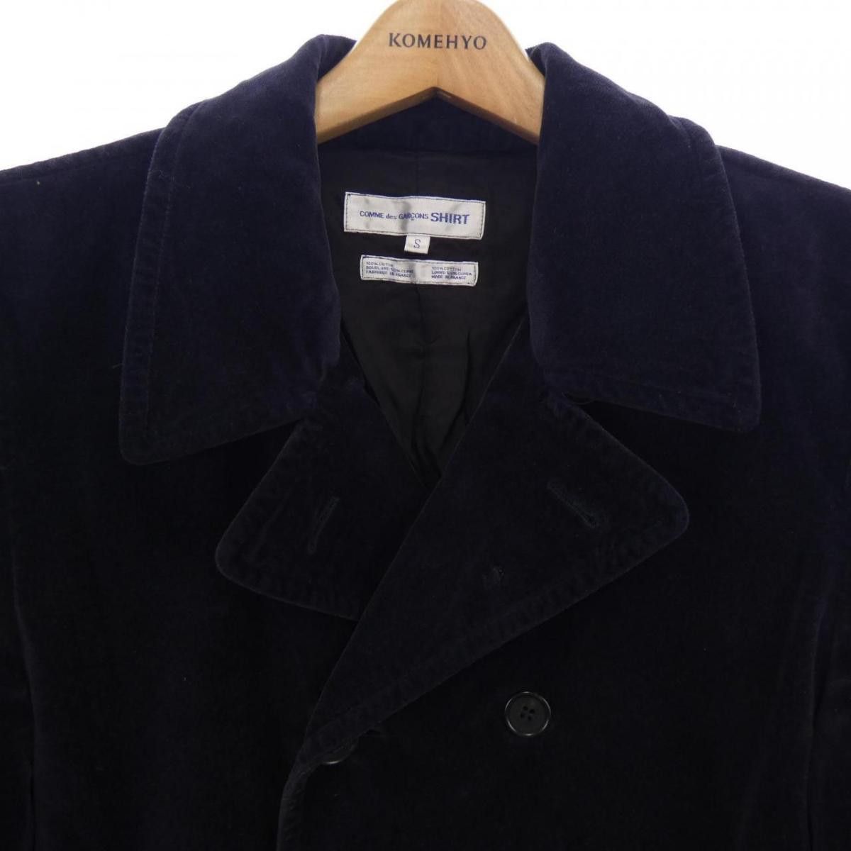 Comme des Garcons SHIRT Jacket Cotton Coat 3 Double Button Inseam Pocket Navy Size US S / EU 44-46 / 1 - 3 Thumbnail