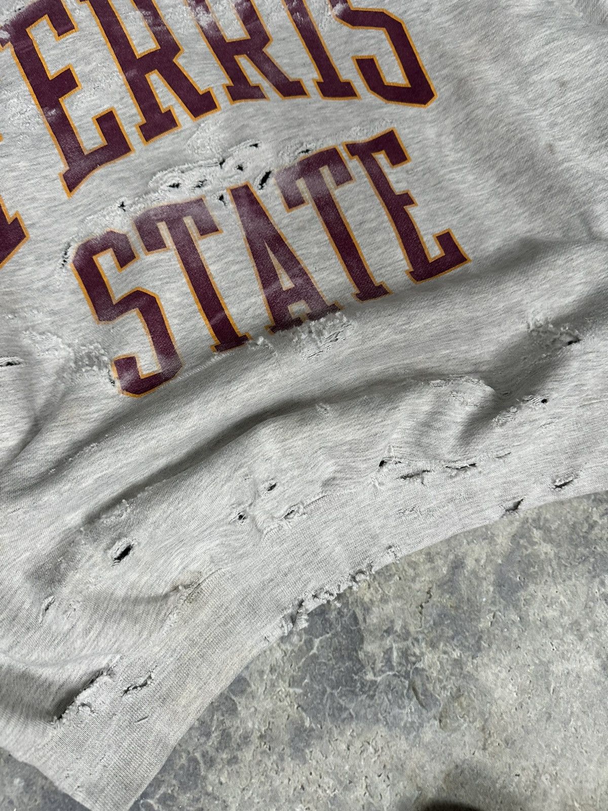 Vintage Perfect Thrashed Ferris State Crewneck Size US XL / EU 56 / 4 - 8 Thumbnail