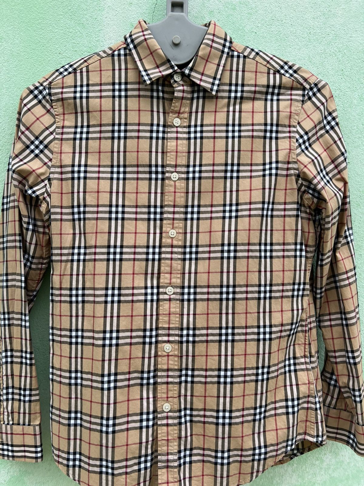 Burberry Burberry Somerton Nova Check Long Sleeve Shirt Men's Small Size US M / EU 48-50 / 2 - 22 Thumbnail