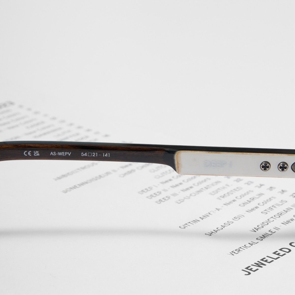 Chrome Hearts CHROME HEARTS DEEP II AS - WEBW - PIANO VARNISH GLASSES Size ONE SIZE - 5 Thumbnail