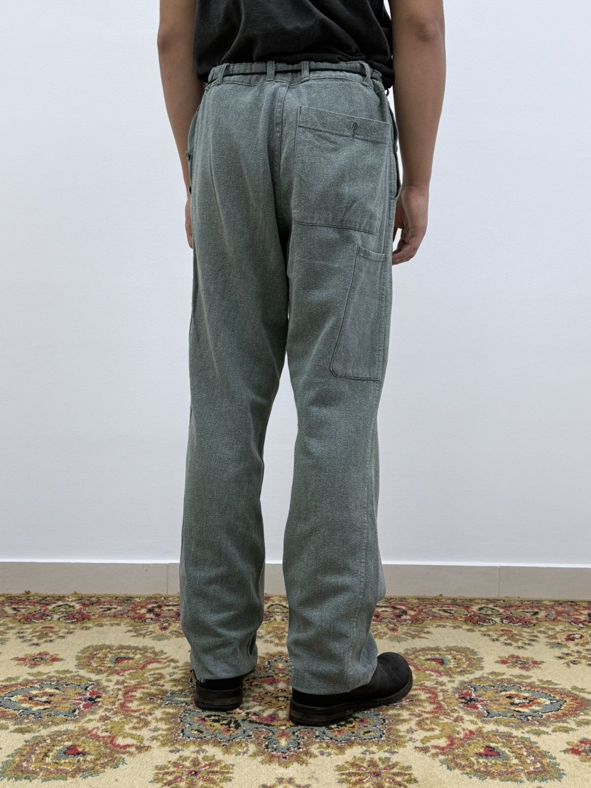 Vetra Vintage 80s French Distressed Work Denim Pants Size US 32 / EU 48 - 2 Thumbnail