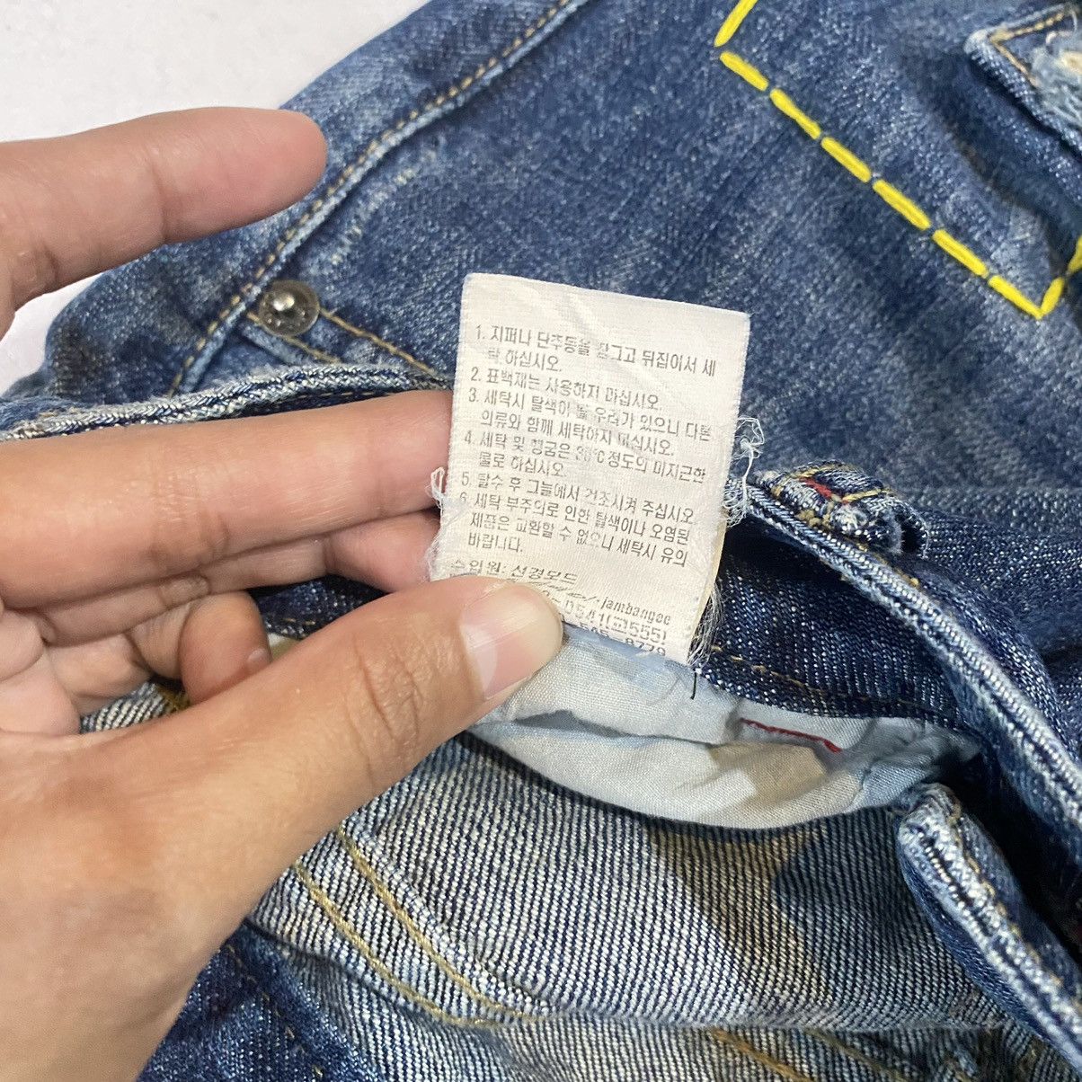 If Six Was Nine × Japanese Brand × Le Grande Bleu (L.G.B.) Jambangee Distressed Patchwork Denim Flared Y2K Grunge Style Size US 28 / EU 44 - 7 Thumbnail