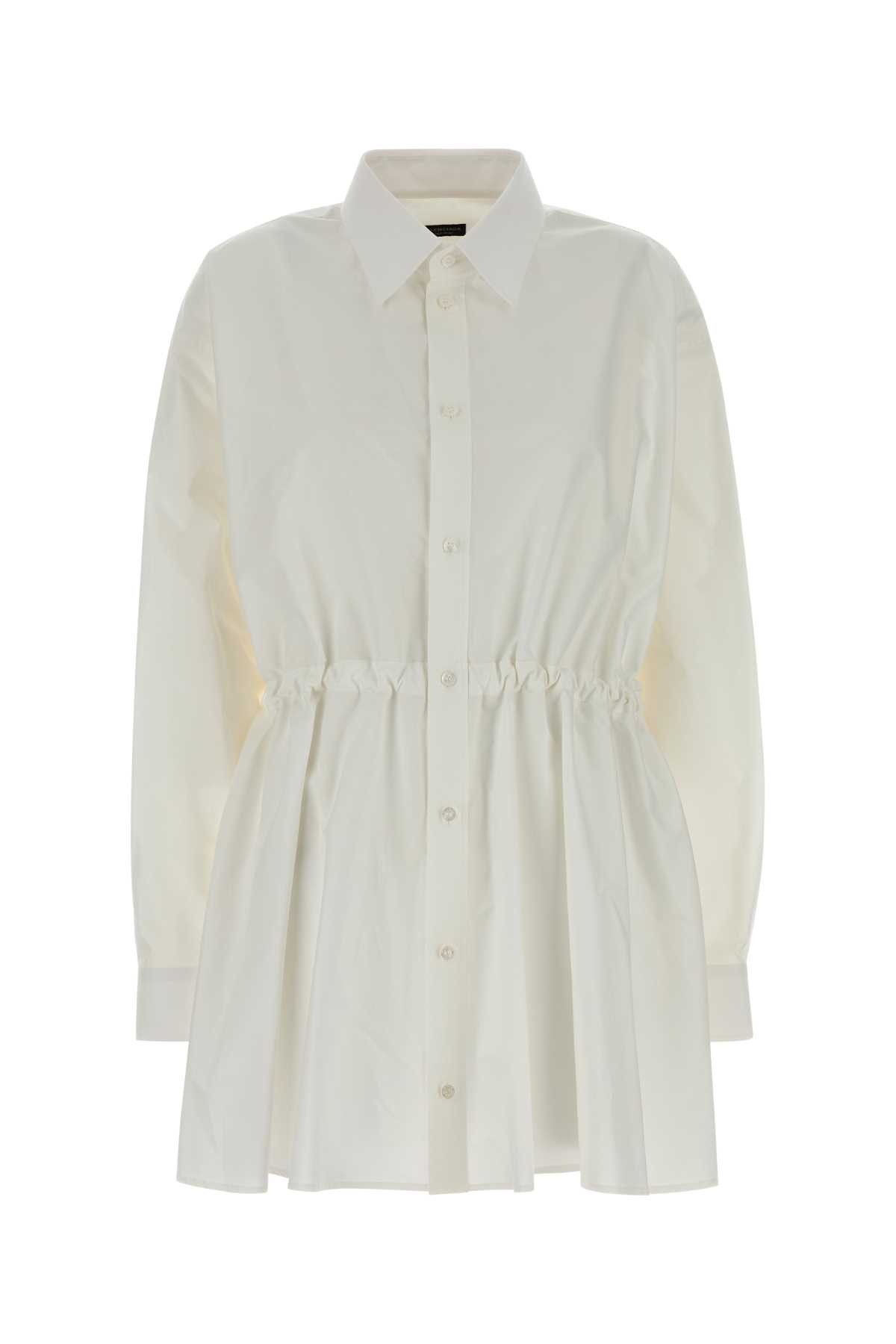 Balenciaga White Poplin Shirt Dress Size M / US 6-8 / IT 42-44 - 1 Thumbnail
