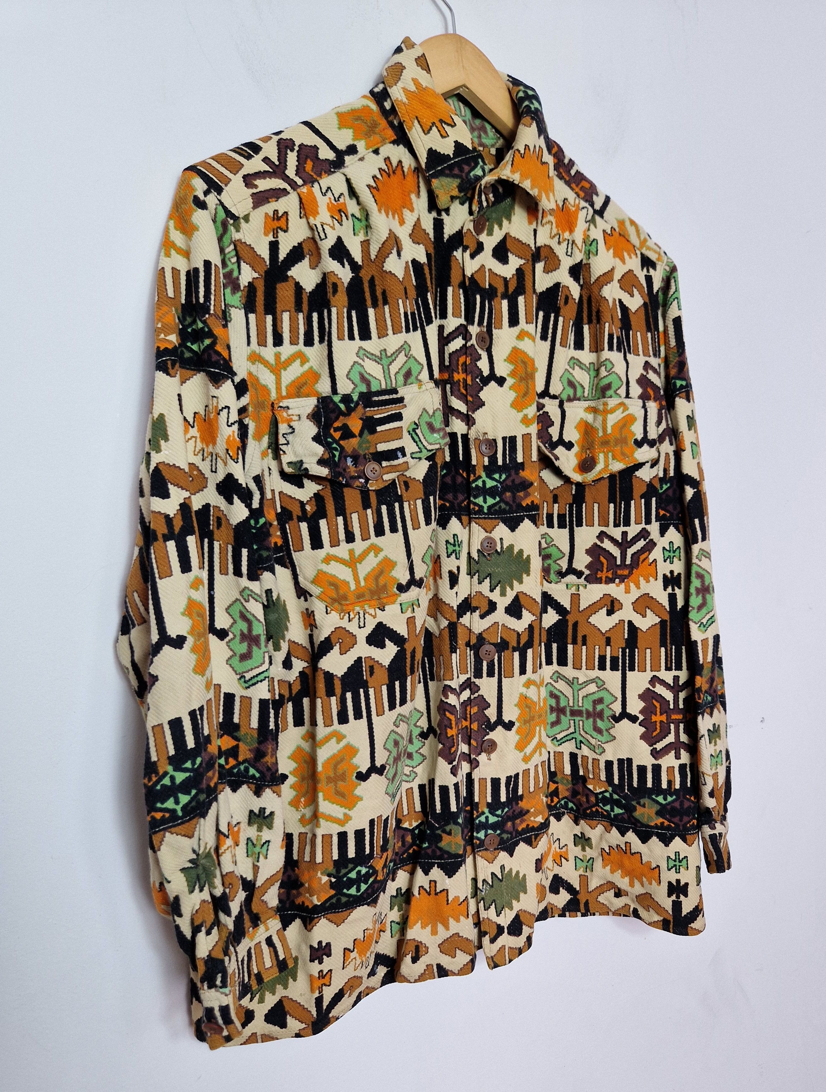 Japanese Brand × Vintage vintage abstract shirt Size US L / EU 52-54 / 3 - 4 Thumbnail