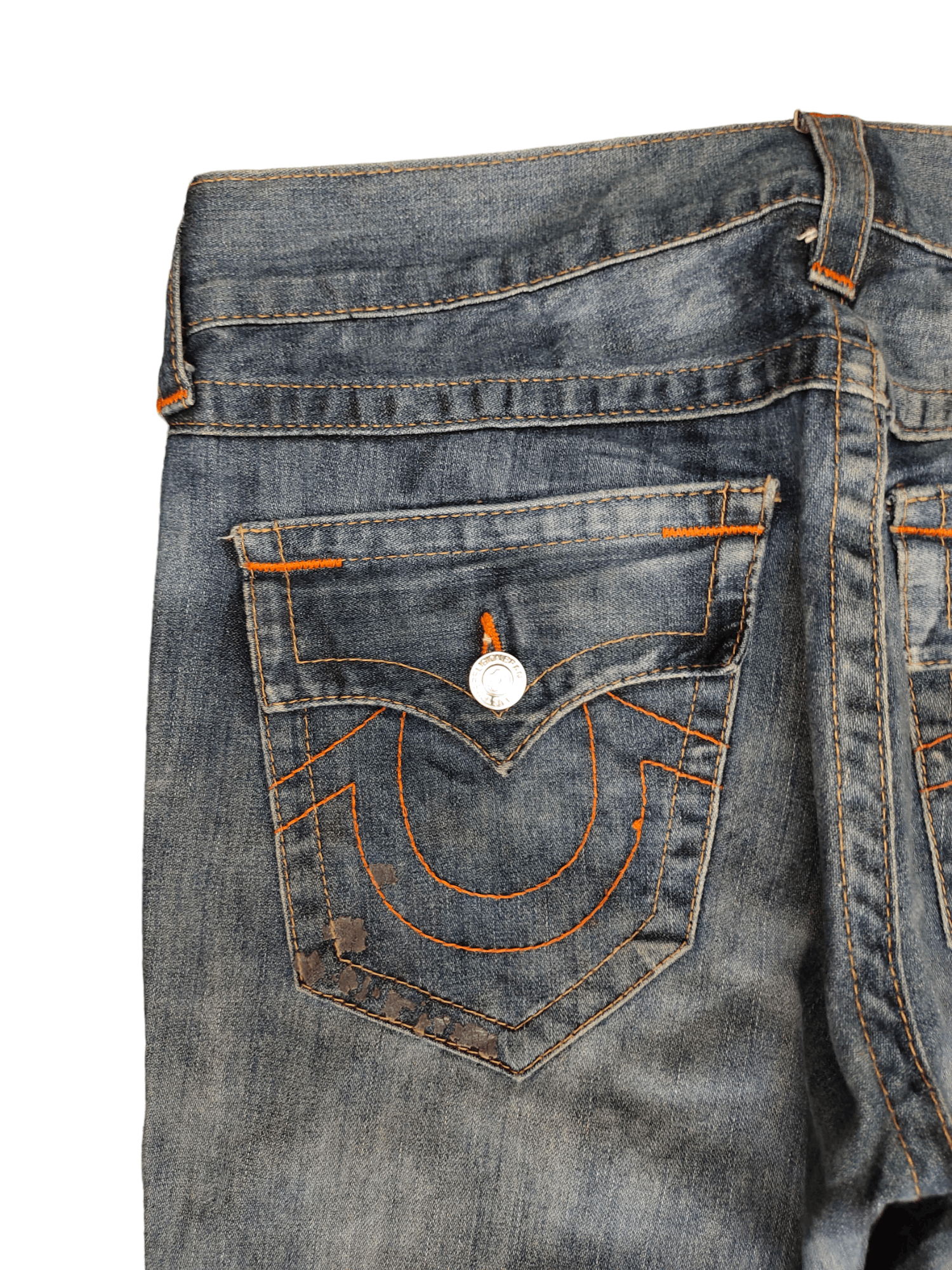 True Religion Vintage Y2k True Religion Skinny Distress Faded Denim Jeans Size US 32 / EU 48 - 4 Thumbnail