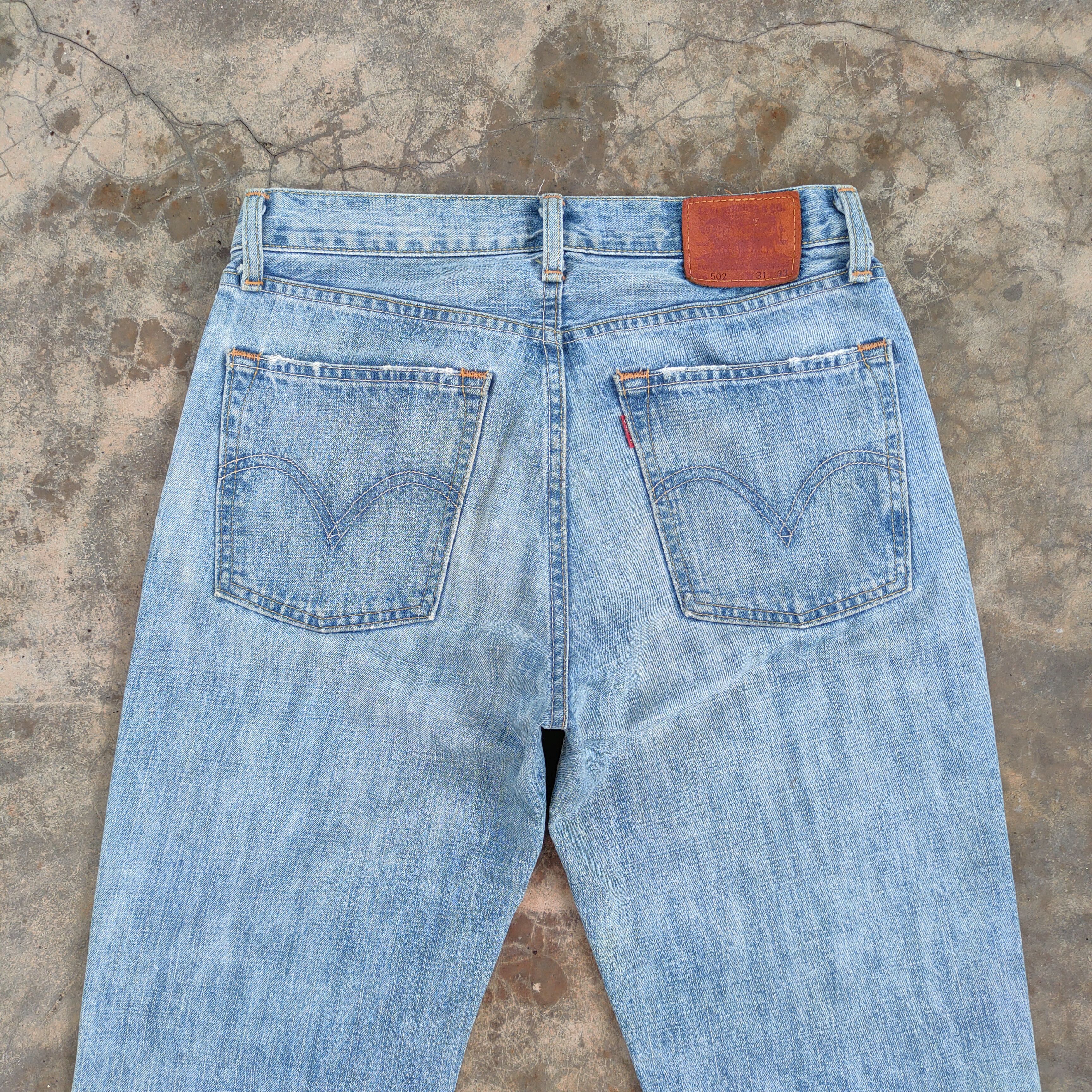 Levi's Vintage Clothing W31 VINTAGE LEVI'S 502 FADED RIPPED JEANS DENIM PANTS Size US 31 - 11 Thumbnail