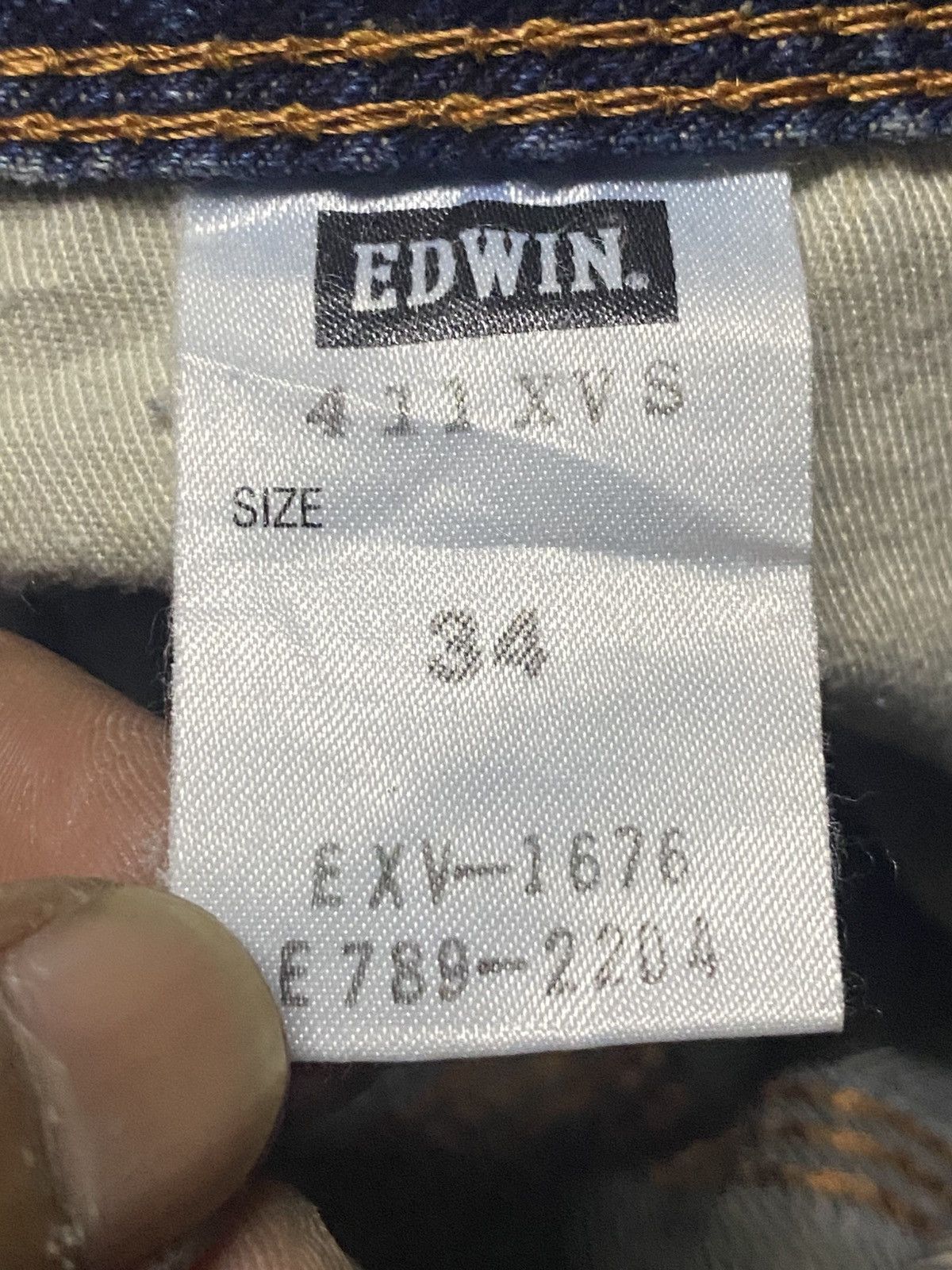 Junya Watanabe Vintage Edwin XV Buckle Back Wide Leg Baggy Bootcut Jeans Size US 36 / EU 52 - 21 Thumbnail