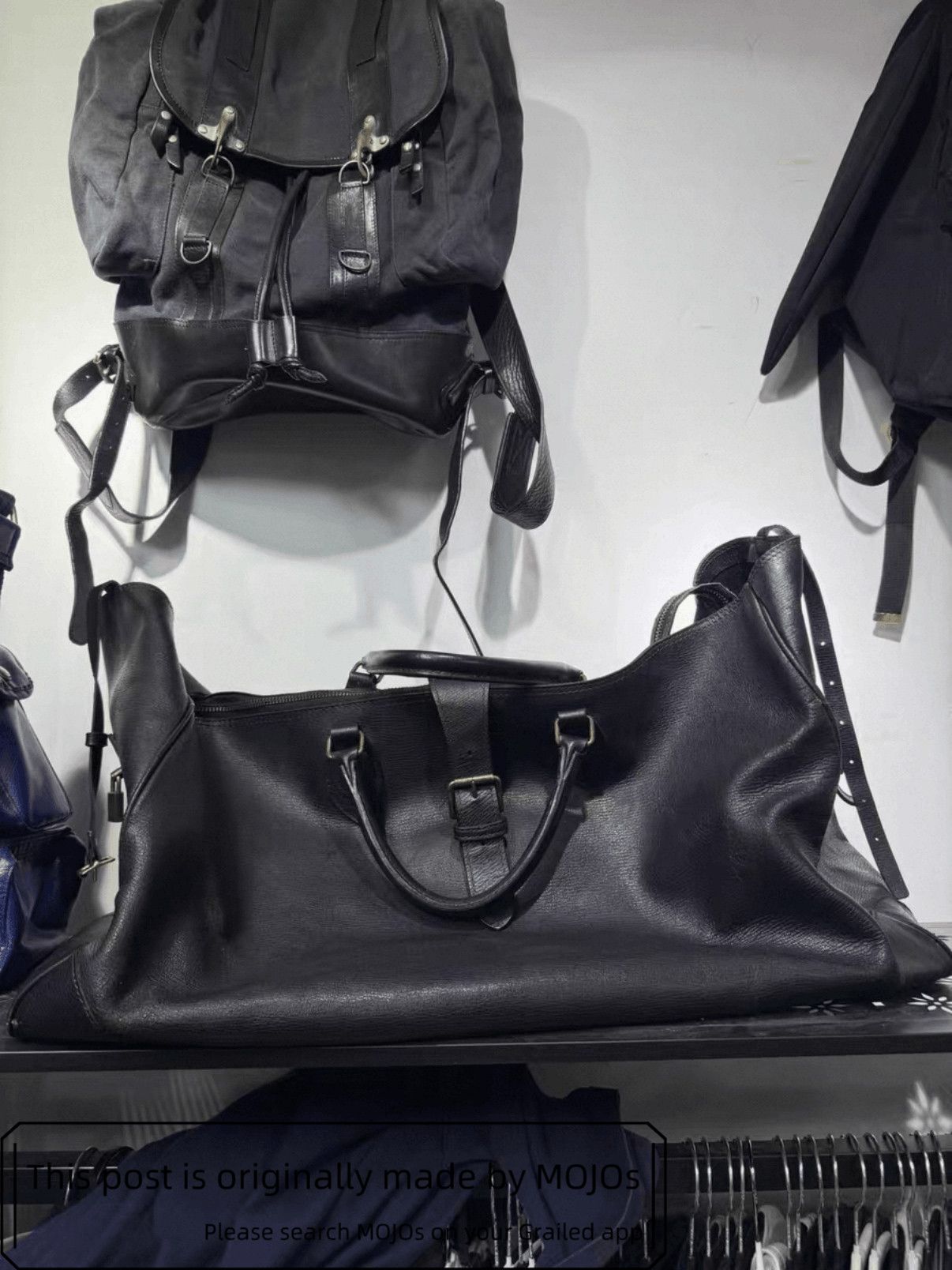 Comme des Garcons Comme Des Garcons 80S Leather Boston Bag mojos15 Size ONE SIZE - 3 Thumbnail