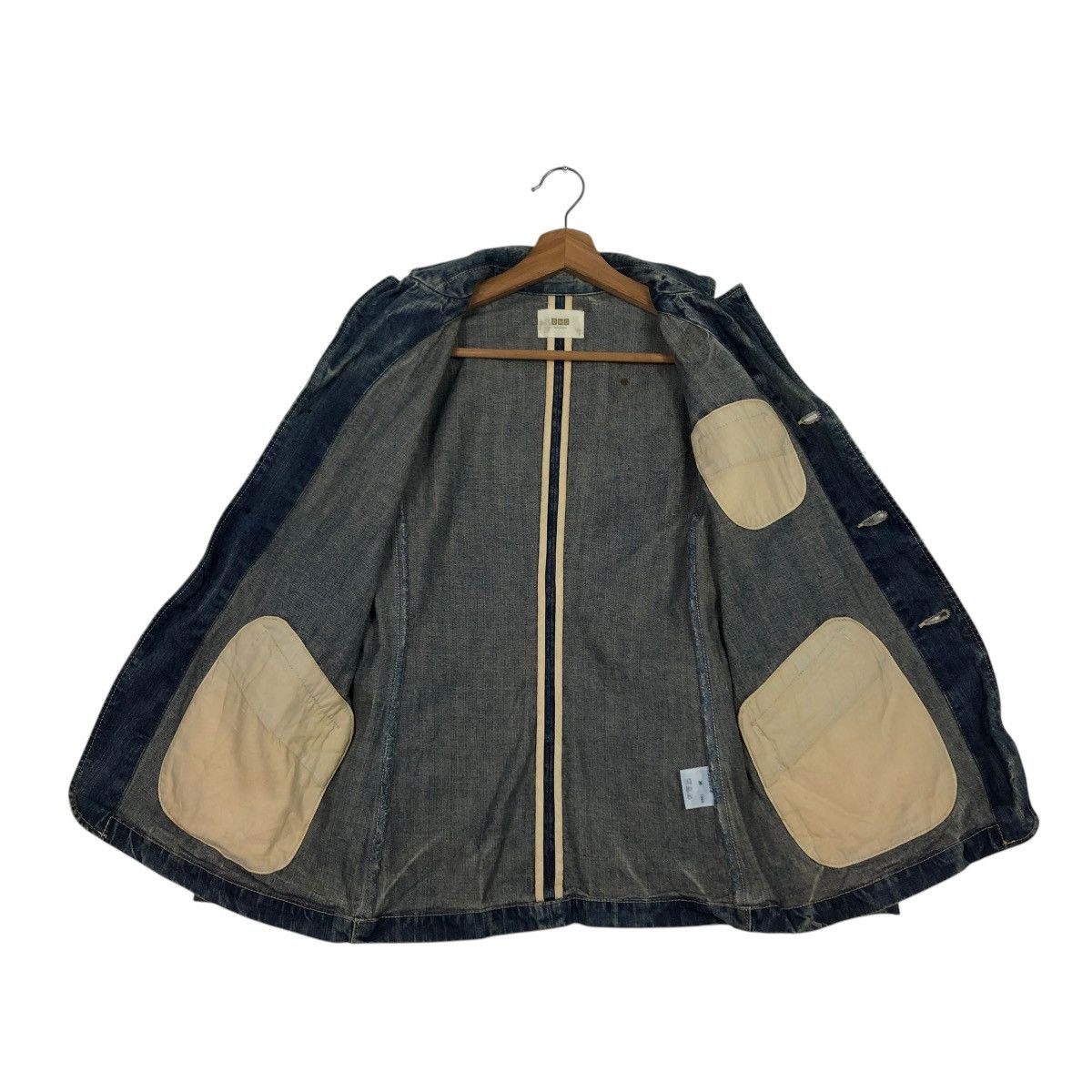 Japanese Brand 🔥VINTAGE CHORE DENIM JACKET BIKER DOMINGO ISSEY MIYAKE Size US S / EU 44-46 / 1 - 15 Thumbnail