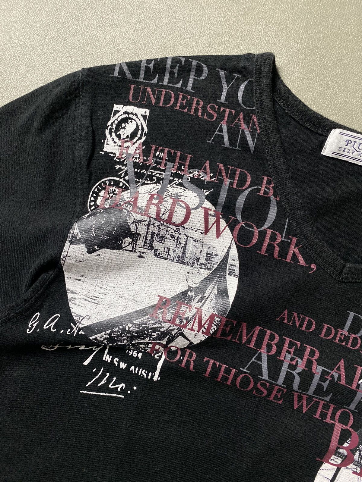 If Six Was Nine × Japanese Brand × Le Grande Bleu (L.G.B.) Pluvious Poem Tshirt Size US M / EU 48-50 / 2 - 3 Thumbnail