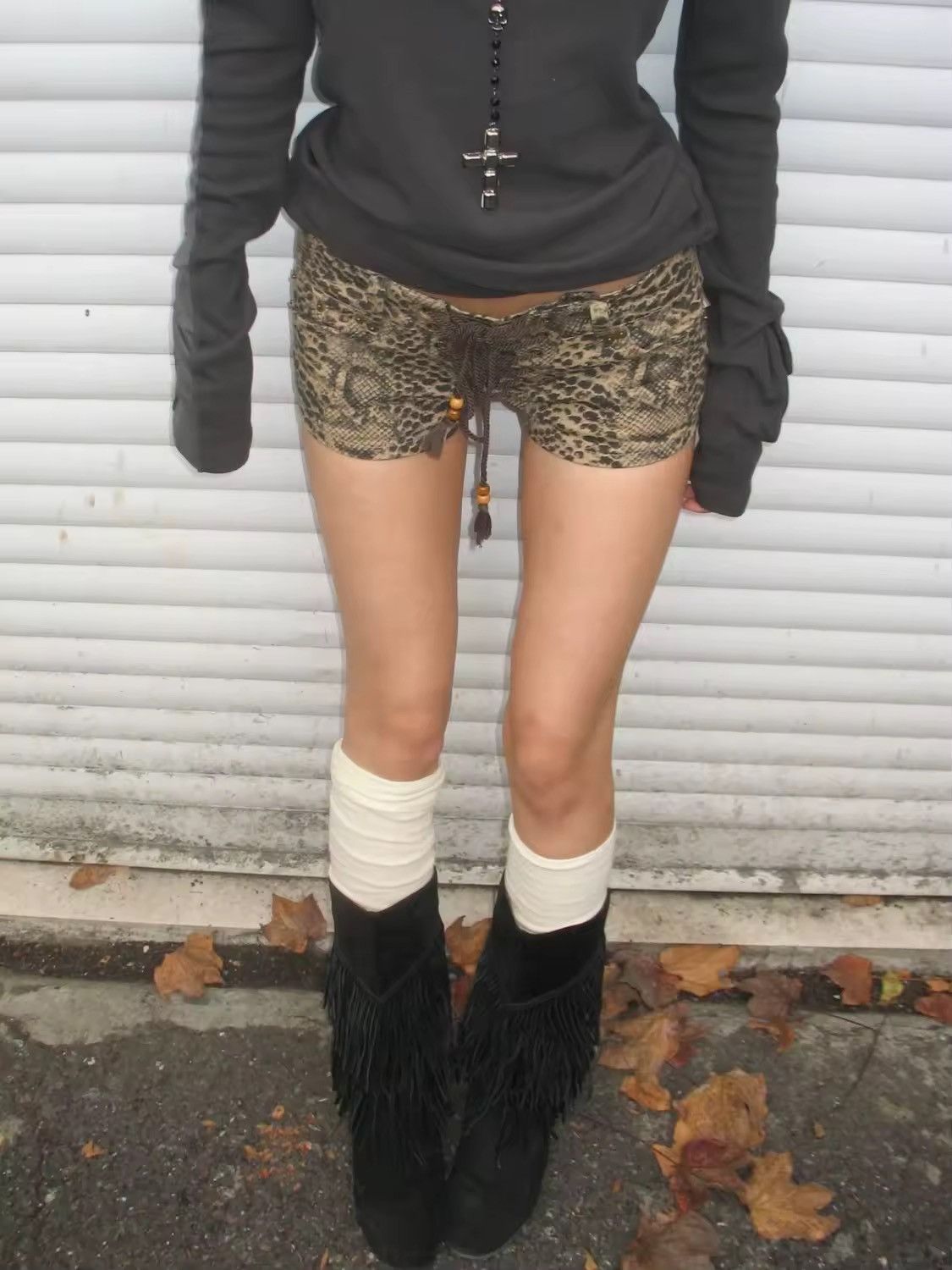 Other Punk Grunge Leopard Print Retro 00’s Y2k Style Shorts Size 28" / US 6 / IT 42 - 2 Thumbnail
