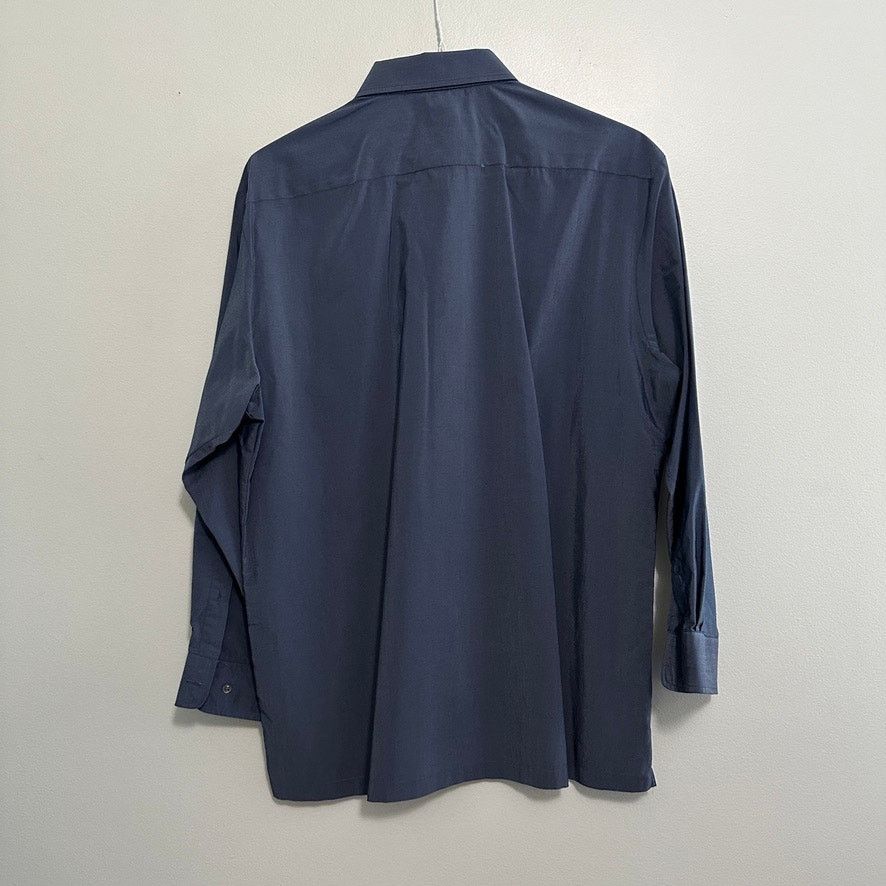 Hugo Boss Hugo Boss matte blue button down size 16.5 Size US L / EU 52-54 / 3 - 3 Thumbnail