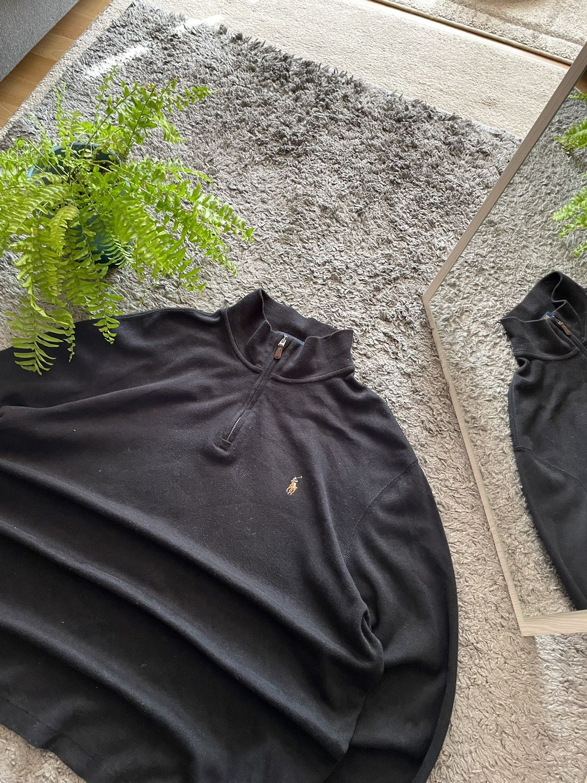 Polo Ralph Lauren × Vintage Polo Ralph Lauren 1/3 Zip Sweatshirt Streetwear Vintage Logo Size US L / EU 52-54 / 3 - 3 Thumbnail