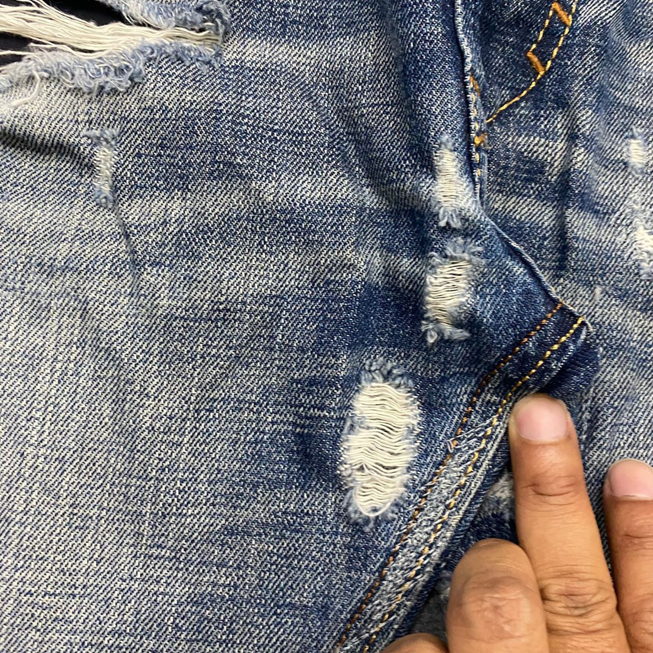 Diesel Vintage 90s Diesel Industry Distressed Denim Size US 34 / EU 50 - 13 Thumbnail