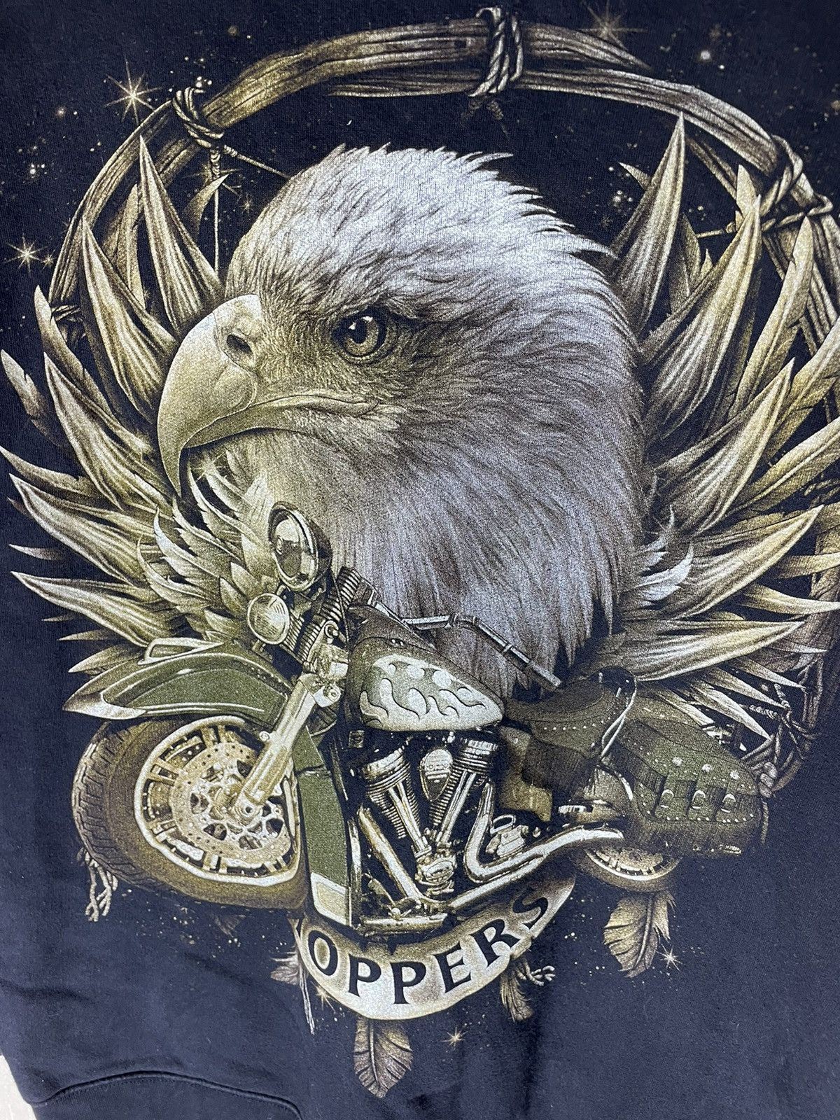 Vintage × West Coast Choppers Choppers Eagle vintage streetwear hoodie 90s Size US XL / EU 56 / 4 - 4 Thumbnail