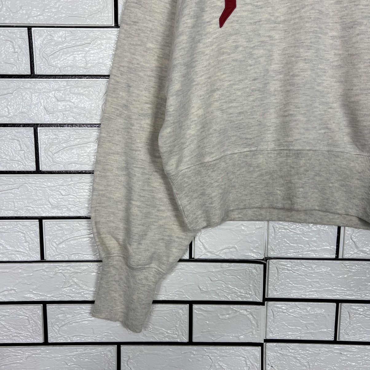 Nutmeg NUTMEG MILLS Embroidery Big Logo Crop Sweatshirt #4081-C185 Size ONE SIZE - 6 Thumbnail