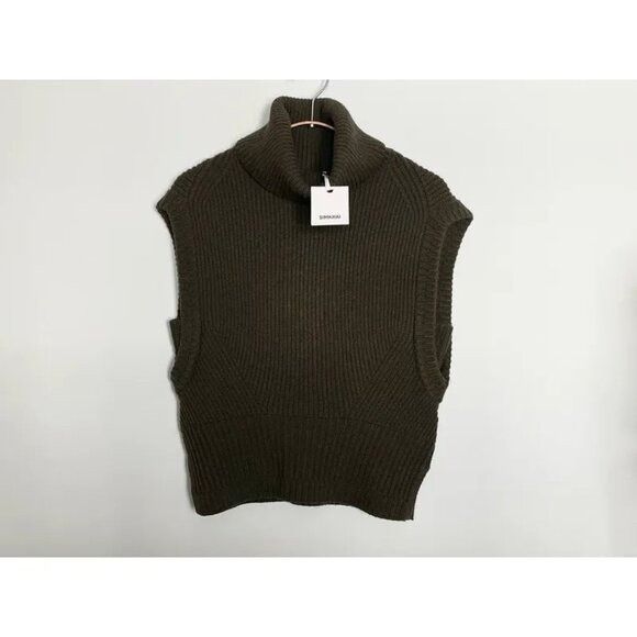 Simkhai NWT $325 Simkhai Maple Cashmere Wool Ribbed Turtleneck Allig Size XS / US 0-2 / IT 36-38 - 2 Thumbnail