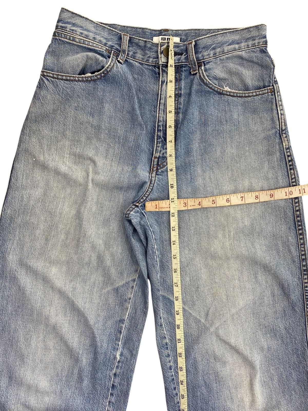 Uniqlo Uniqlo Brand Acid Blue Wash Style Baggy Jeans Size US 28 / EU 44 - 12 Thumbnail