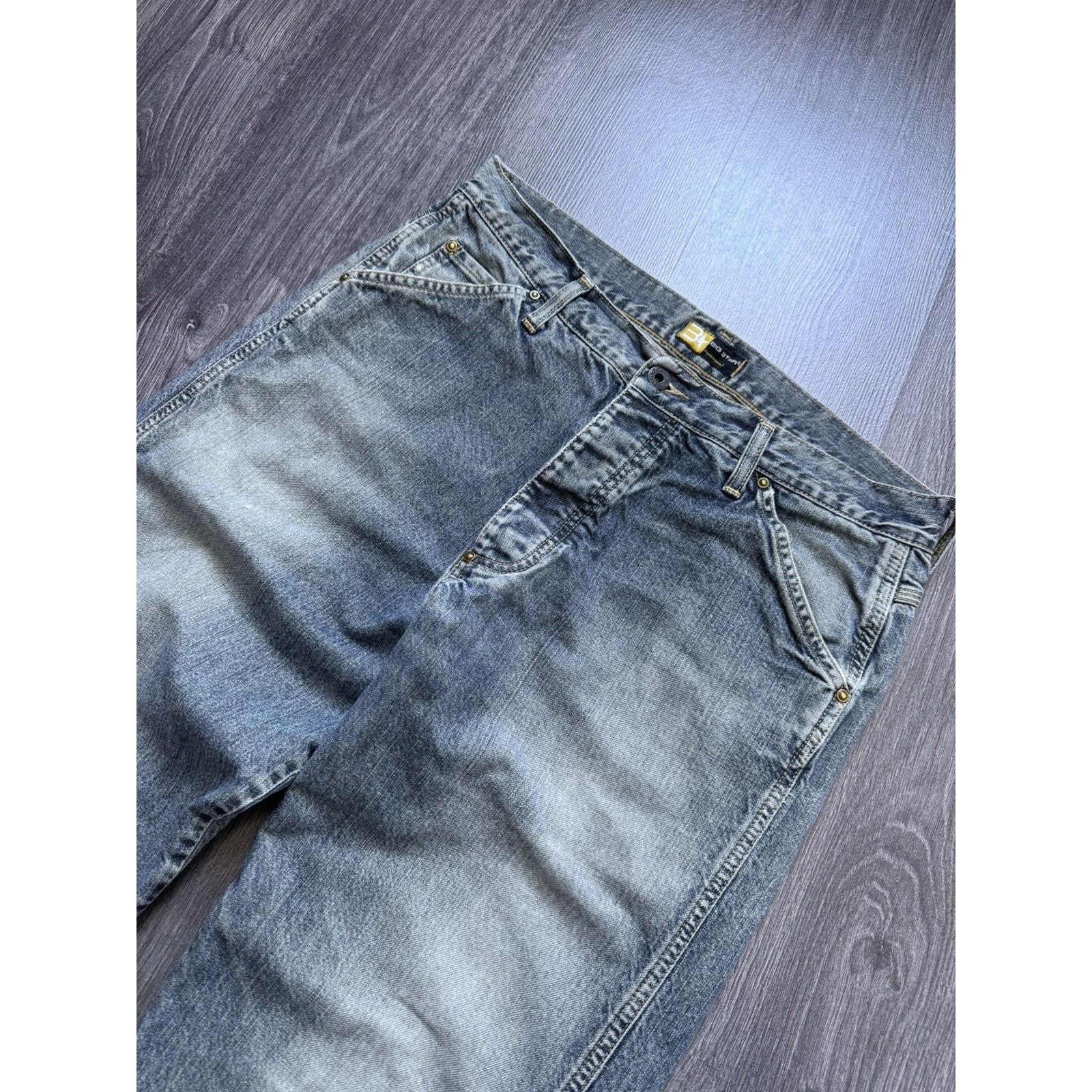 Big Star × Vintage Y2K Vintage Big Star Workwear Denim Rap Pants Size US 34 / EU 50 - 2 Thumbnail