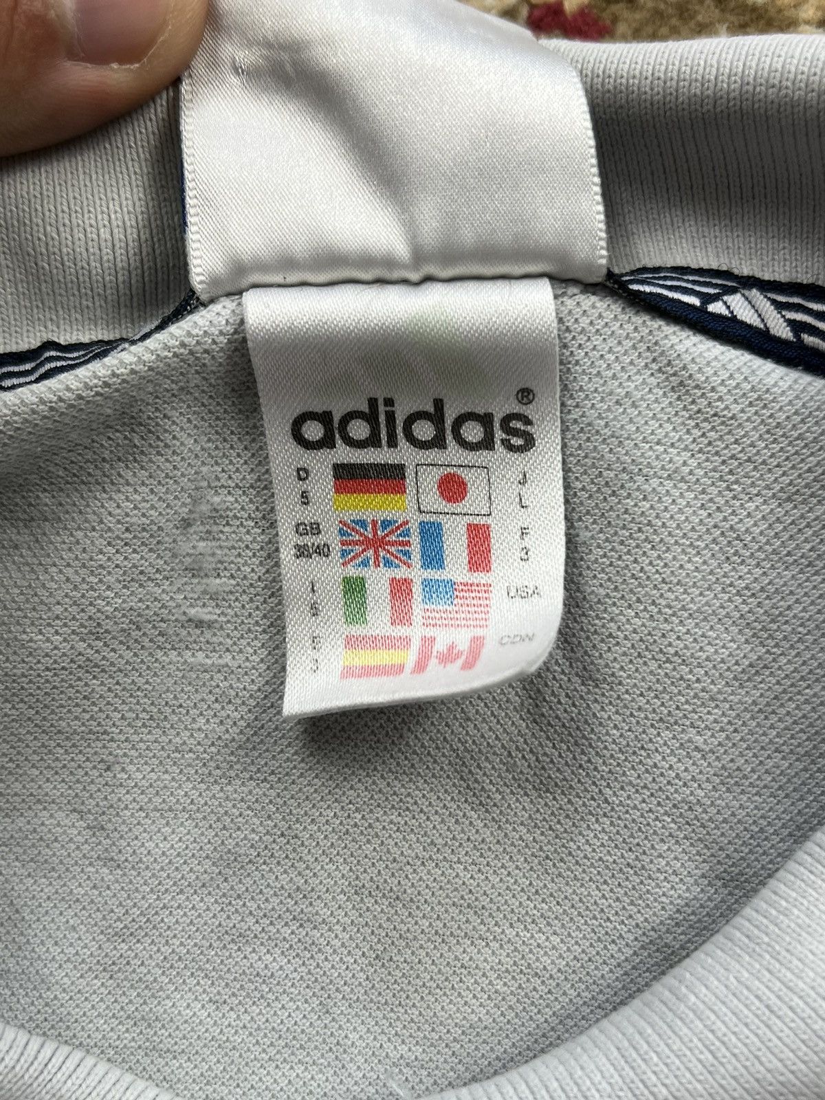 Adidas × Vintage 90’s ADIDAS 3 STRIPES RETRO POLO SMALL LOGO Y2K Size US L / EU 52-54 / 3 - 4 Thumbnail