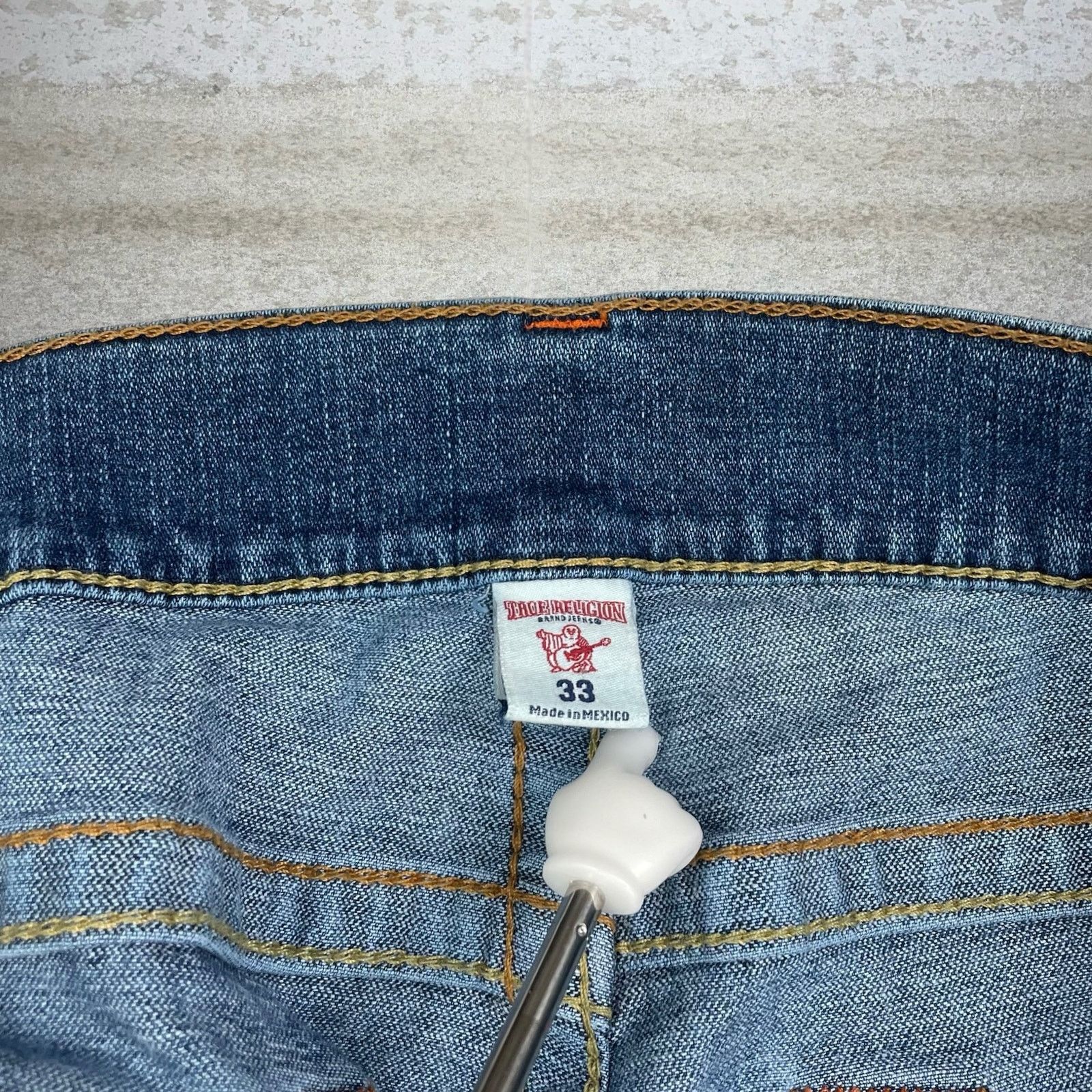True Religion Vintage 90s True Religion Jeans 33x33 Slim Fit Medium Wash Size US 33 - 5 Thumbnail