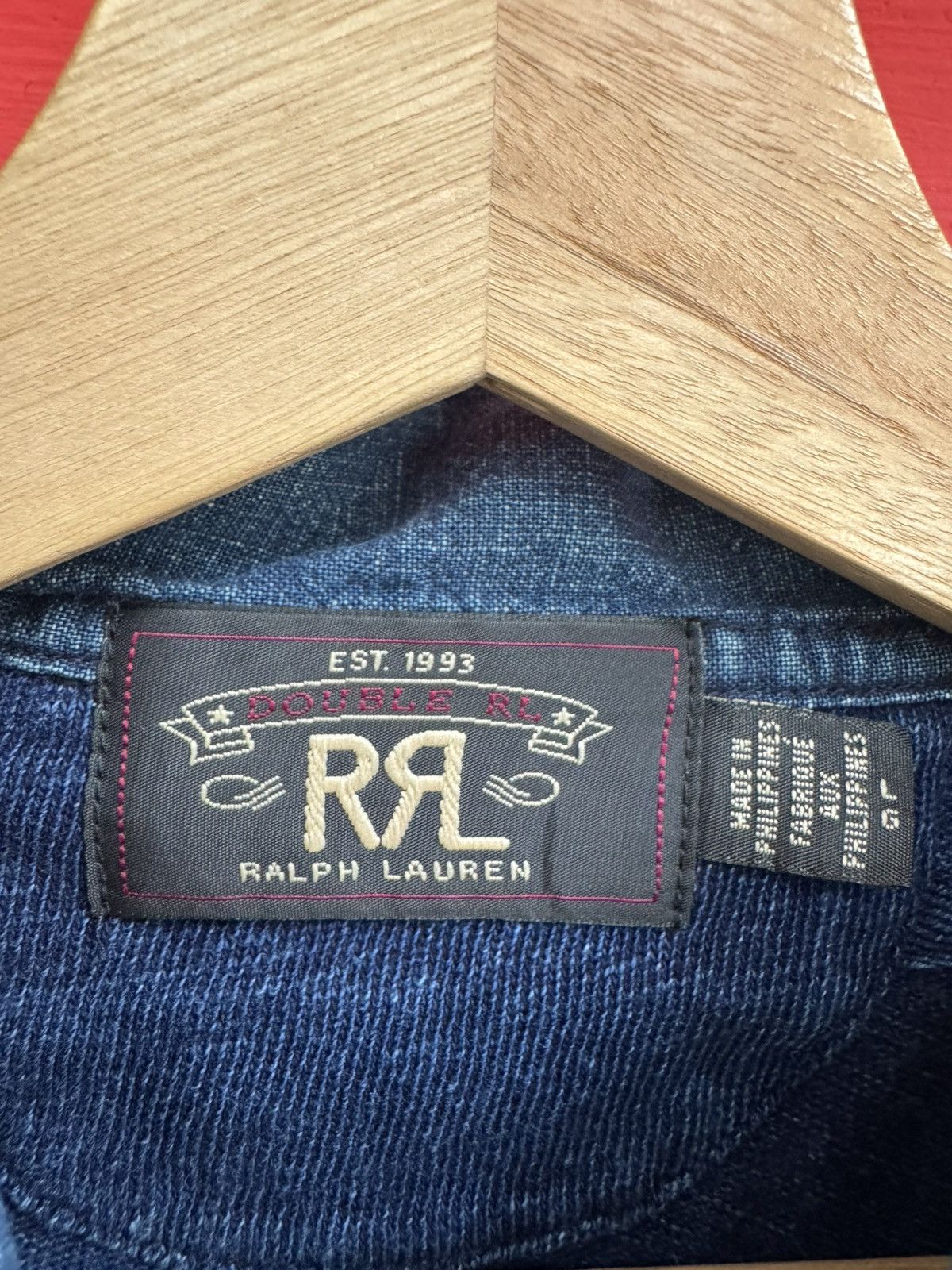RRL Ralph Lauren RRL By Ralph Lauren Polo Denim LS Tee Size US L / EU 52-54 / 3 - 3 Thumbnail