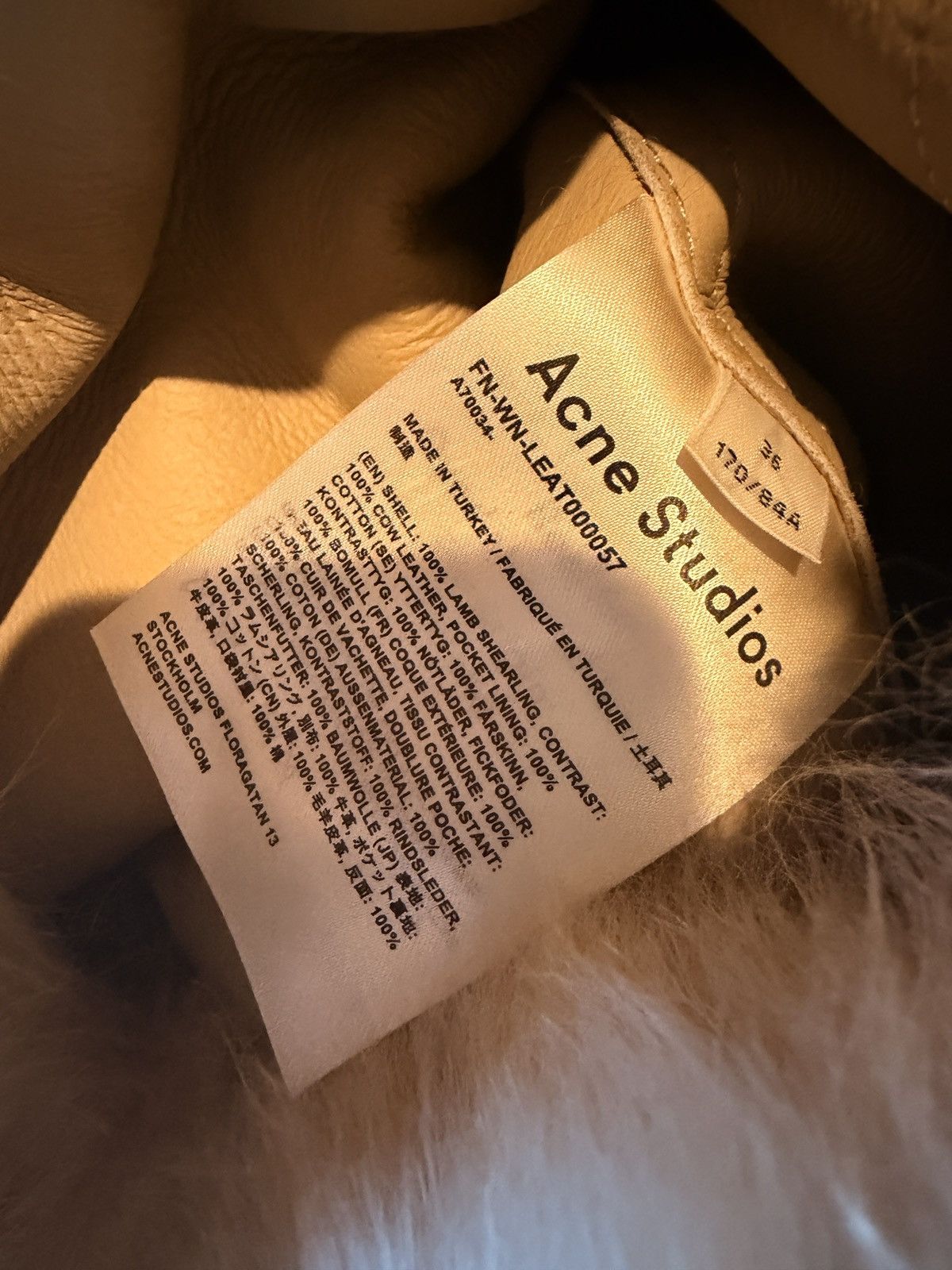 Acne Studios Acne Studios Sheared Lamb Fur Coat — Cream Size XS / US 0-2 / IT 36-38 - 4 Thumbnail