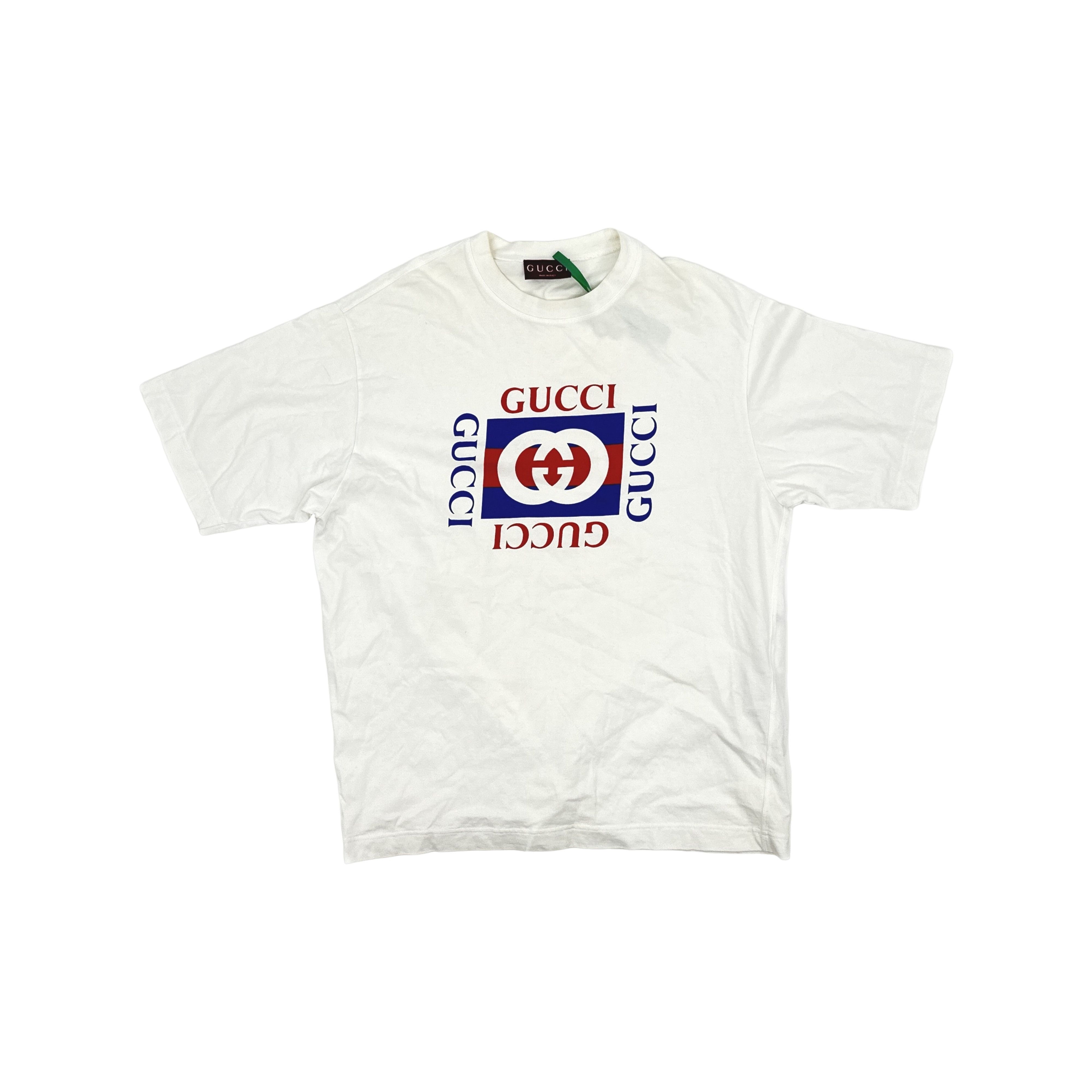 Gucci Gucci Lido Logo Print T-Shirt Size L Size US L / EU 52-54 / 3 - 1 Thumbnail