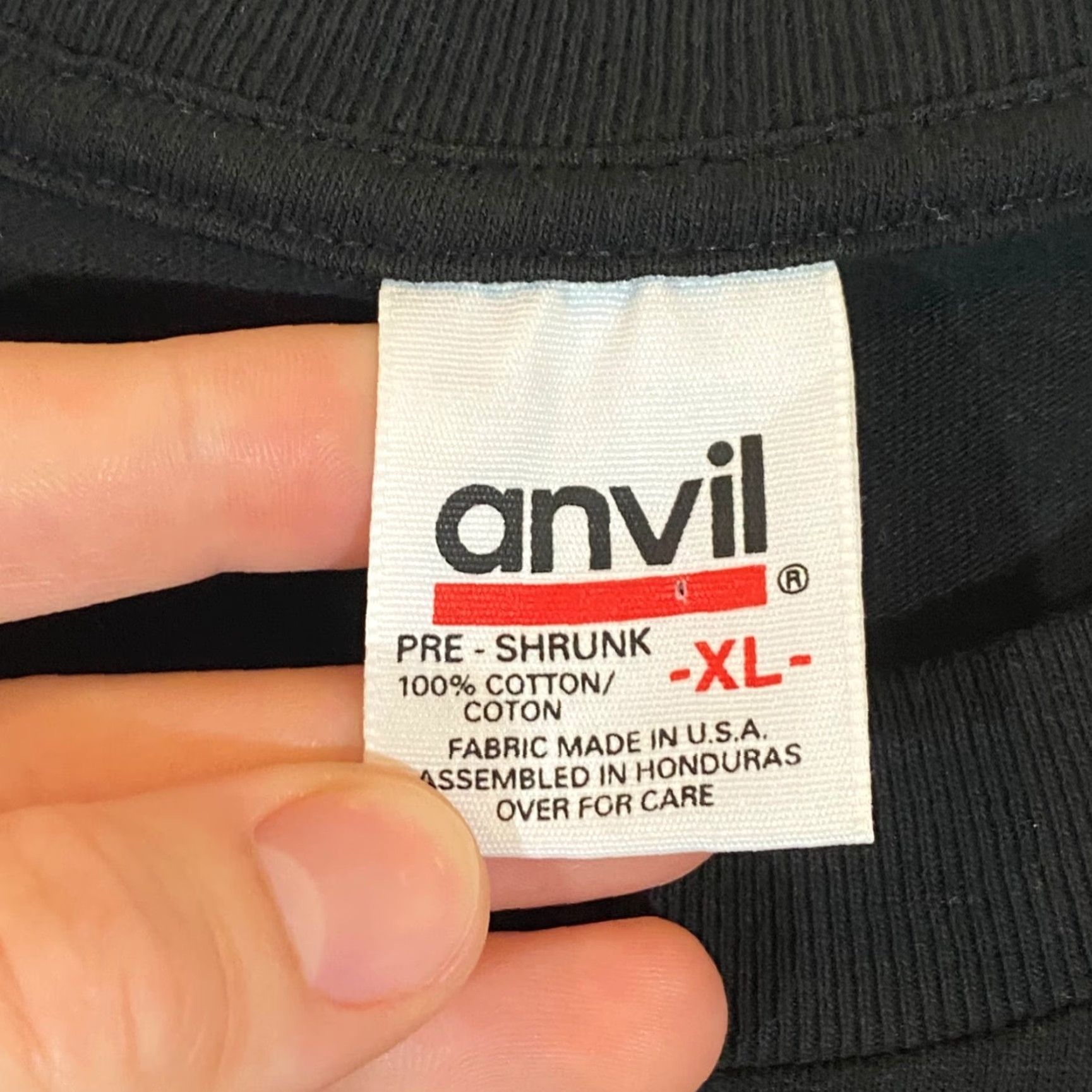 Anvil VINTAGE Bruce Lee Shirt Mens XL Black Short Sleeve Movie Character Tee Cotton 90s Logo Graphic Size US XL / EU 56 / 4 - 4 Thumbnail
