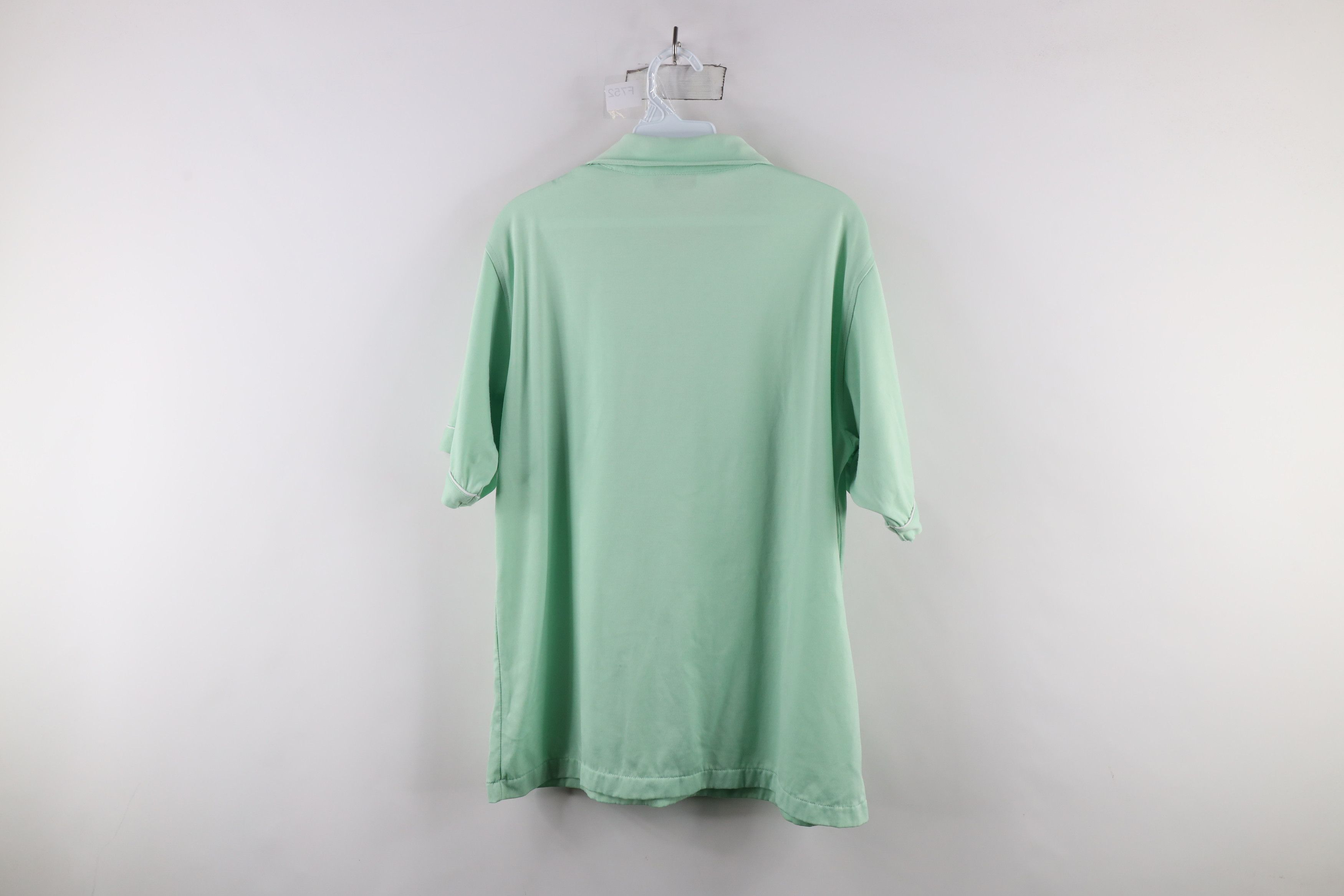 Vintage Vintage 90s Streetwear Short Sleeve Polo Shirt Mint Green Size US L / EU 52-54 / 3 - 6 Thumbnail