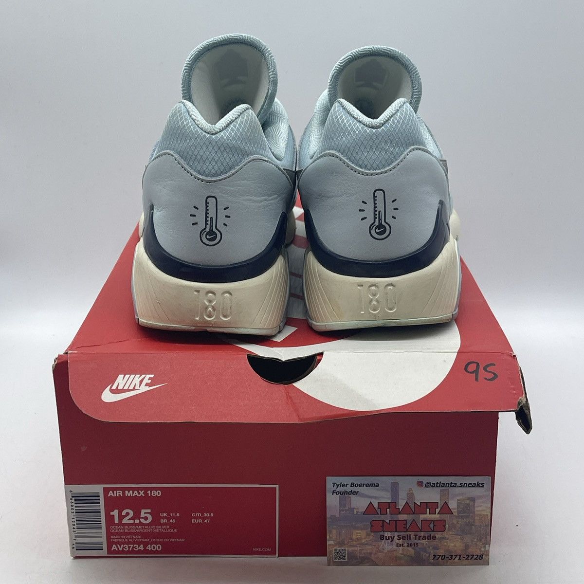 Nike Air max 180 ice Size US 12.5 / EU 45-46 - 3 Thumbnail
