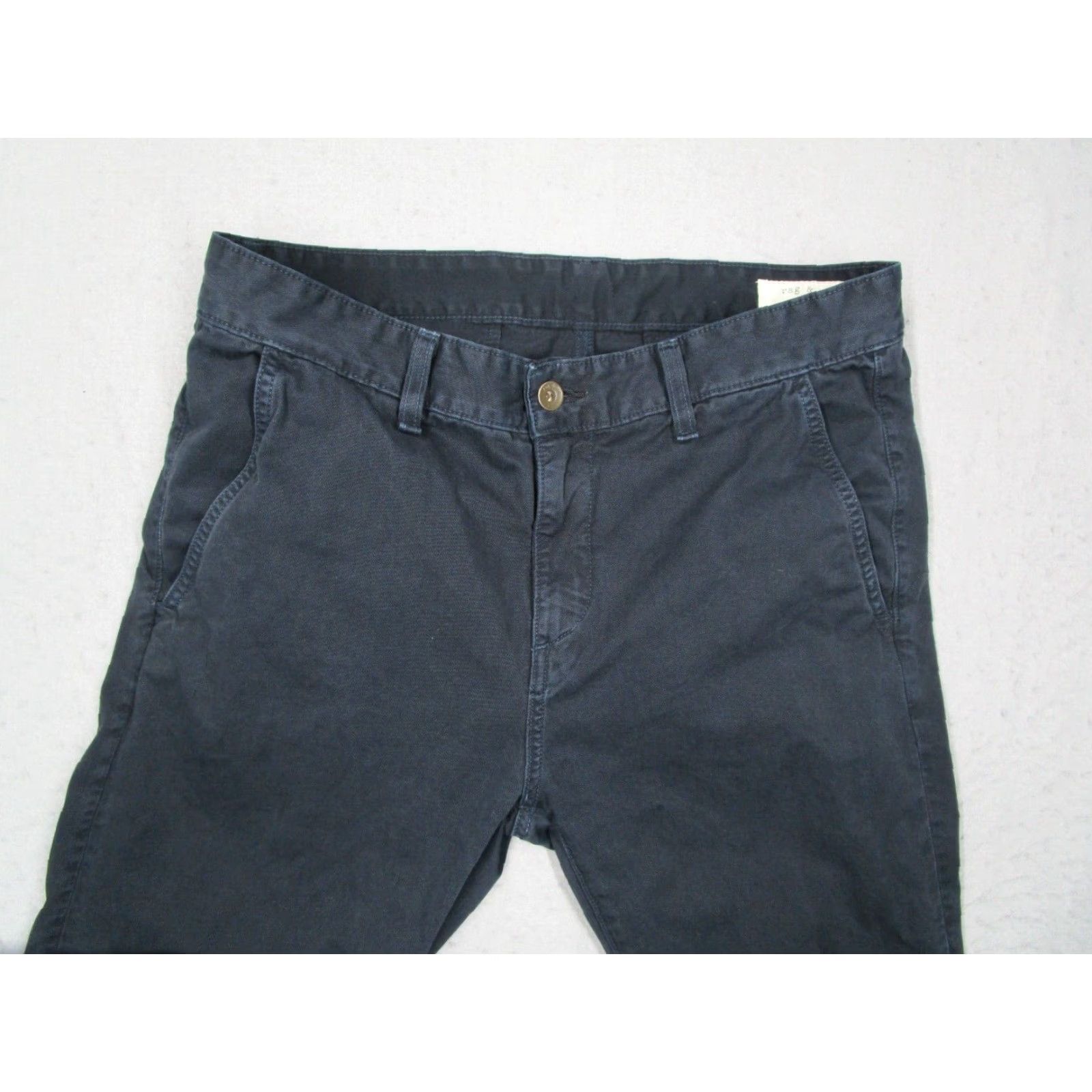 Rag & Bone Rag Bone Pants Mens Blue Slim Fit Flat Front Chinos Workwear Casual 32x33 32 Size US 32 / EU 48 - 2 Thumbnail