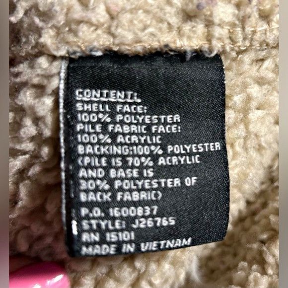 Jones New York Vintage 90s Tan Faux Suede Sherpa Penny Lane Toggle Coat Size L / US 10 / IT 46 - 8 Thumbnail