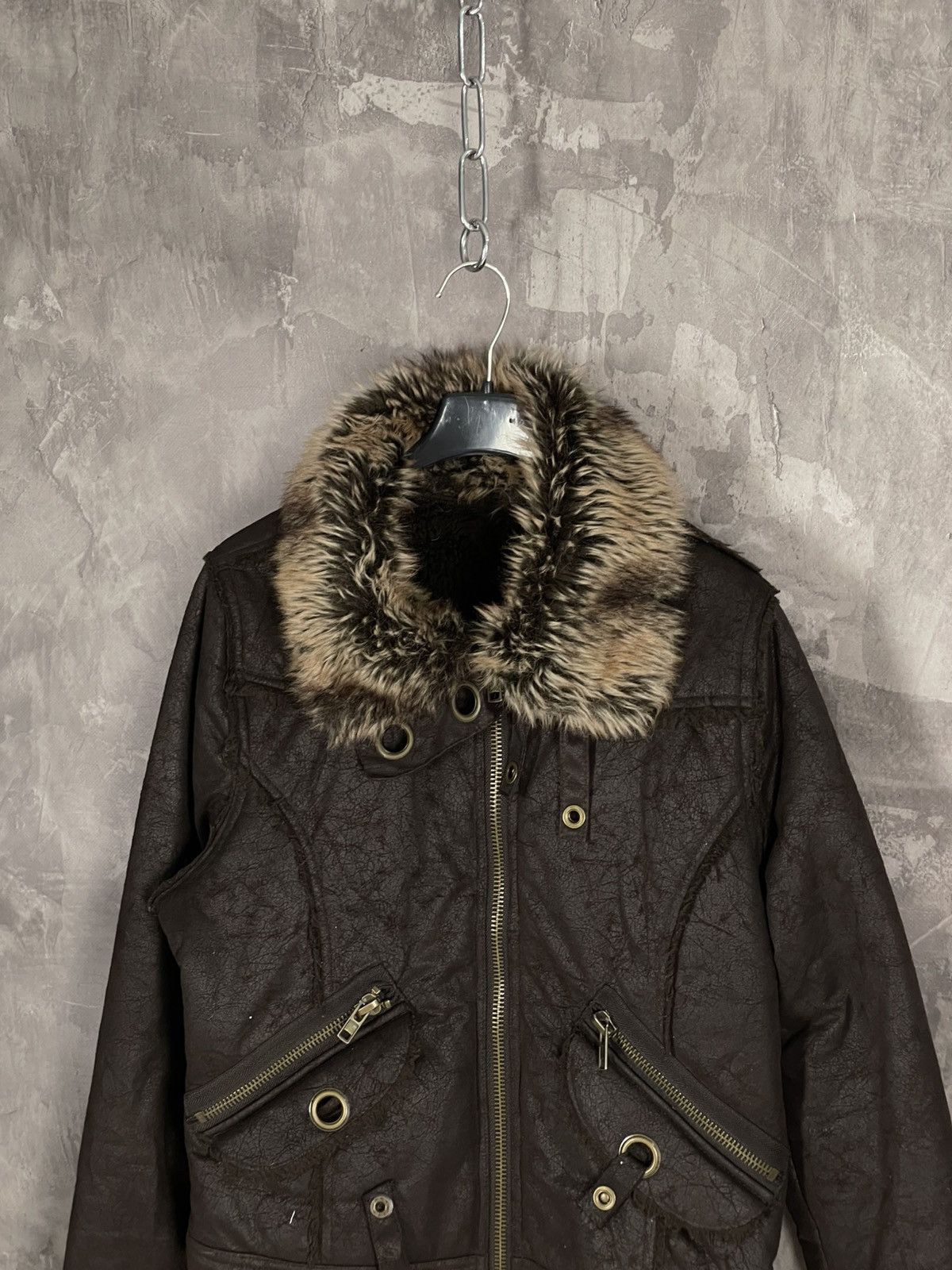 Beauty Beast × If Six Was Nine × Vintage VINTAGE BOMBER JACKET MIL TEC STYLE FAUX FUR Size M / US 6-8 / IT 42-44 - 7 Thumbnail