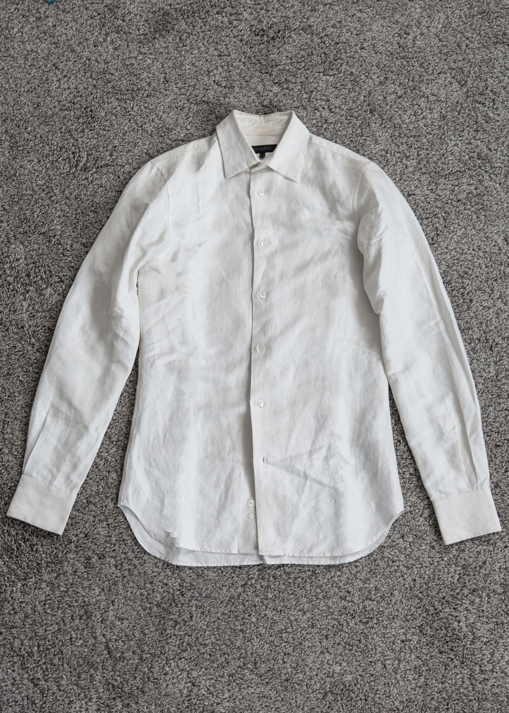 image of Ann Demeulemeester Silk Blend Shirt in White, Men's (Size XS)