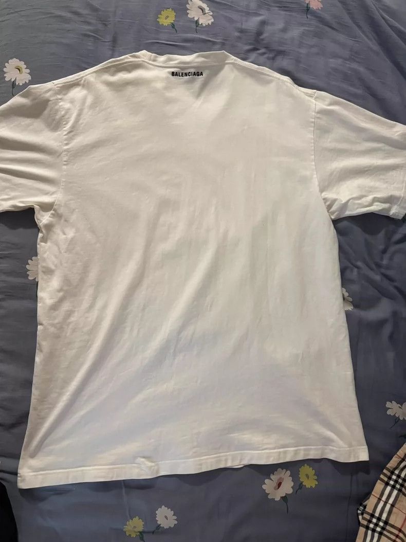 Balenciaga Balenciaga Luminous Elf Smiling Face Round Neck Short Sleev Size US XS / EU 42 / 0 - 2 Thumbnail