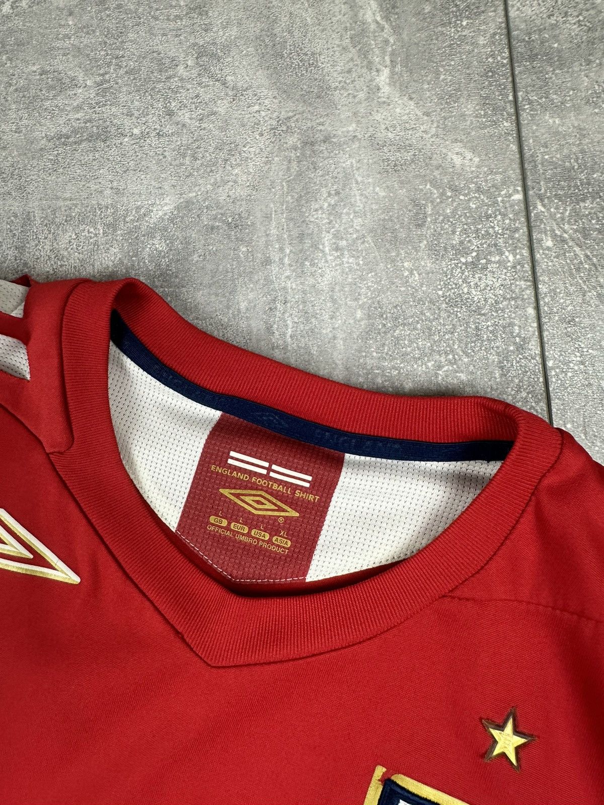 Umbro Umbro England National Team #9 Rooney 2006/08 Away Jersey Size US L / EU 52-54 / 3 - 11 Thumbnail