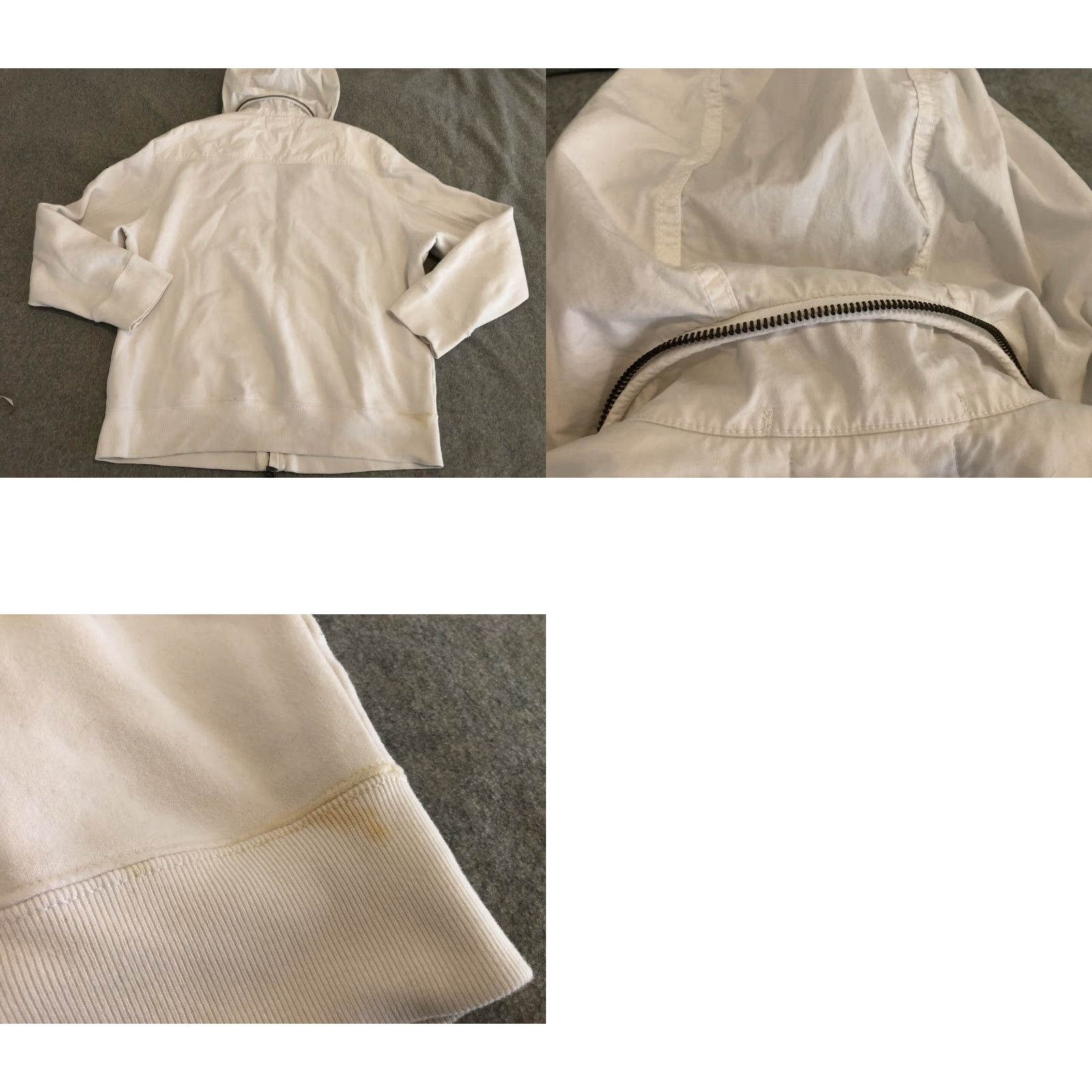 Polo Ralph Lauren VINTAGE Polo Ralph Lauren Nautical Anchor White Jacket Mens XL Hooded Full Zip Cotton Blend Button Size US XL / EU 56 / 4 - 8 Thumbnail